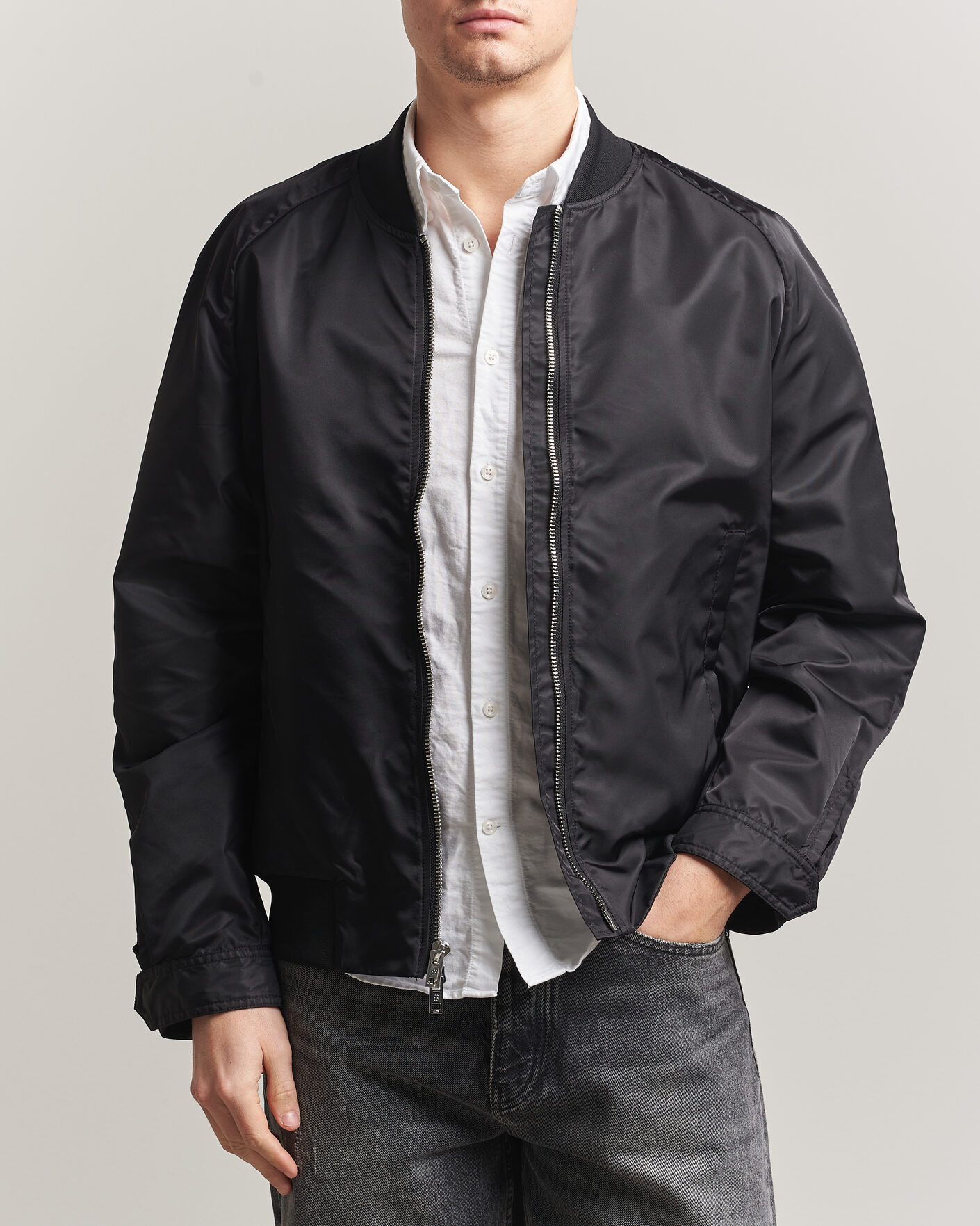 Mies | Takit | Filippa K | Technical Bomber Jacket Black