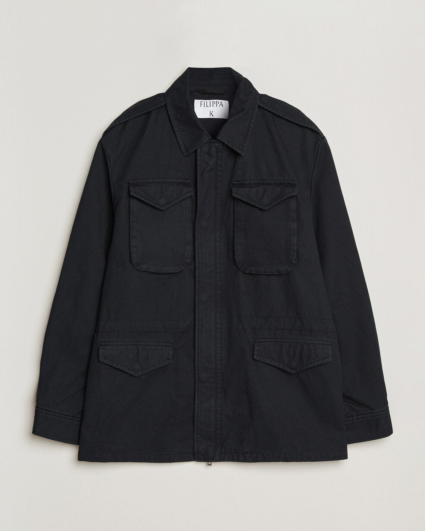 Mies | Takit | Filippa K | Cotton Field Jacket Black