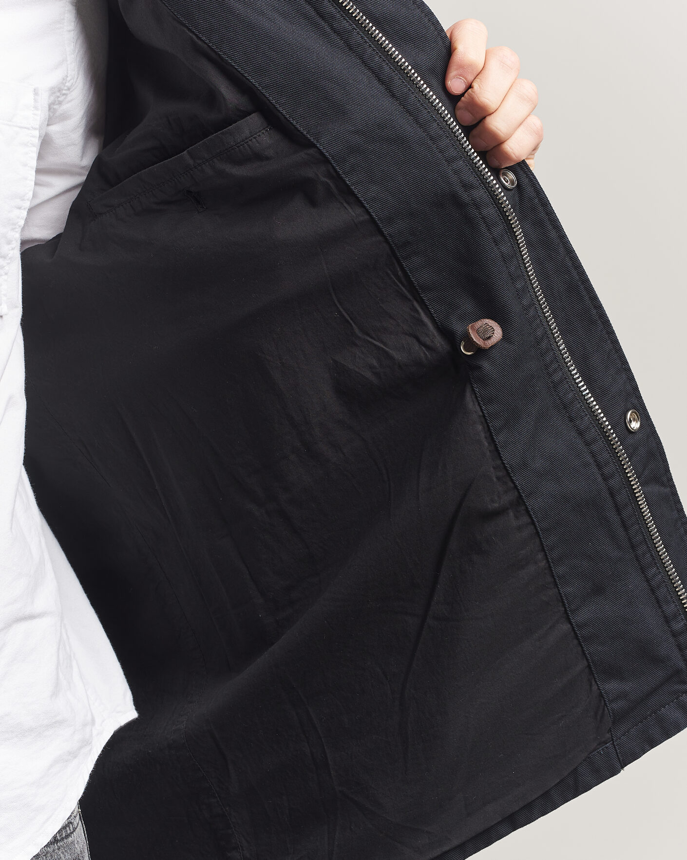 Mies | Takit | Filippa K | Cotton Field Jacket Black