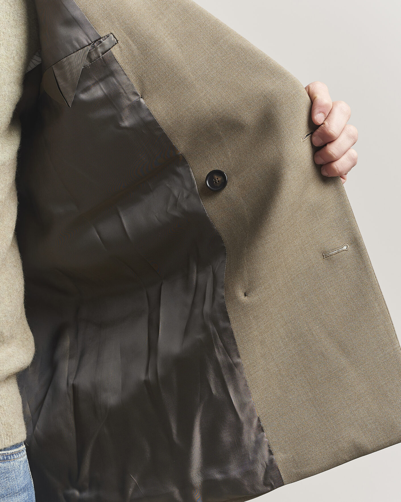 Mies | Pikkutakit | Filippa K | Michael Wool Double Breasted Blazer Light Driftwood