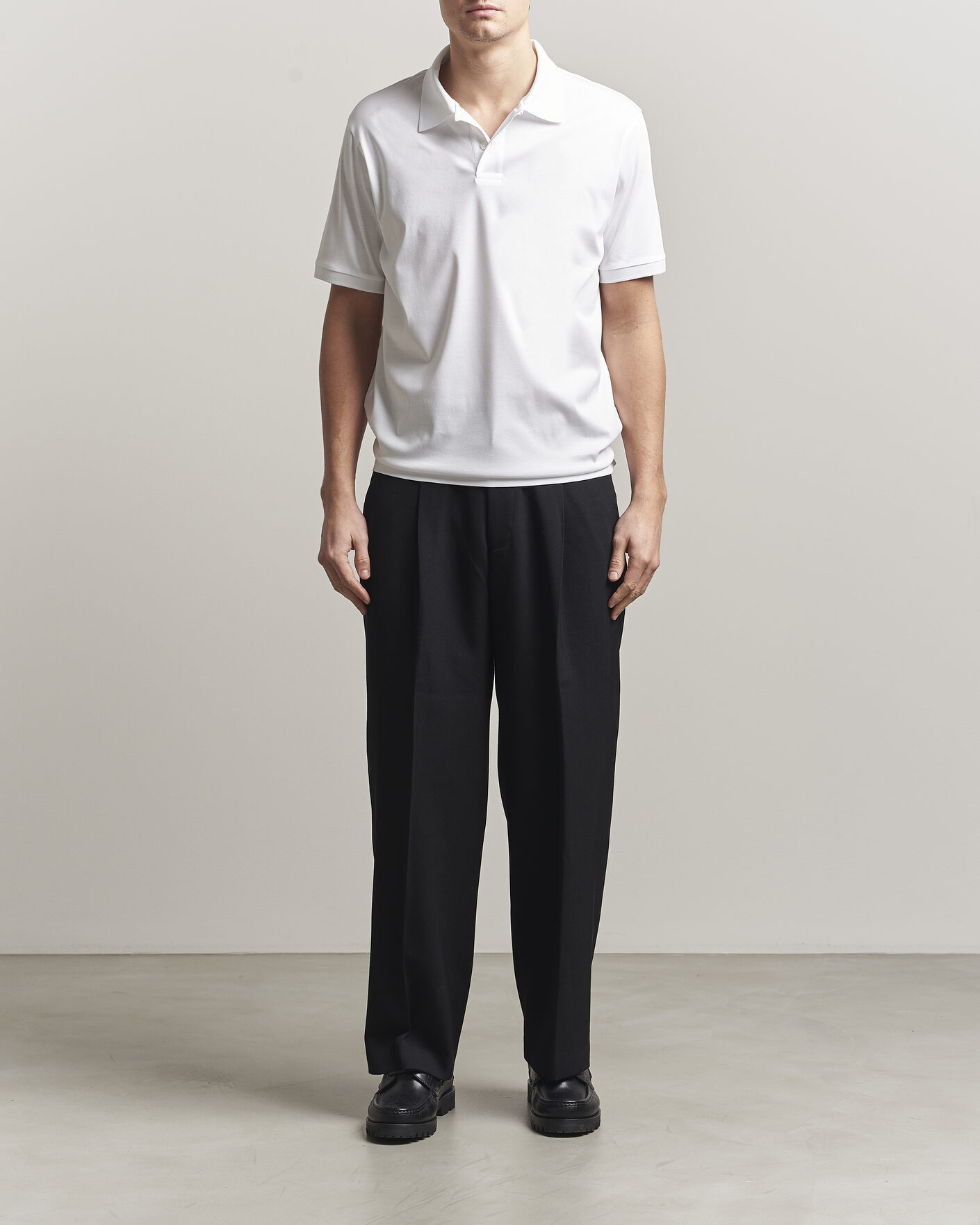 Mies | Pikeet | Filippa K | Technical Cotton Polo White