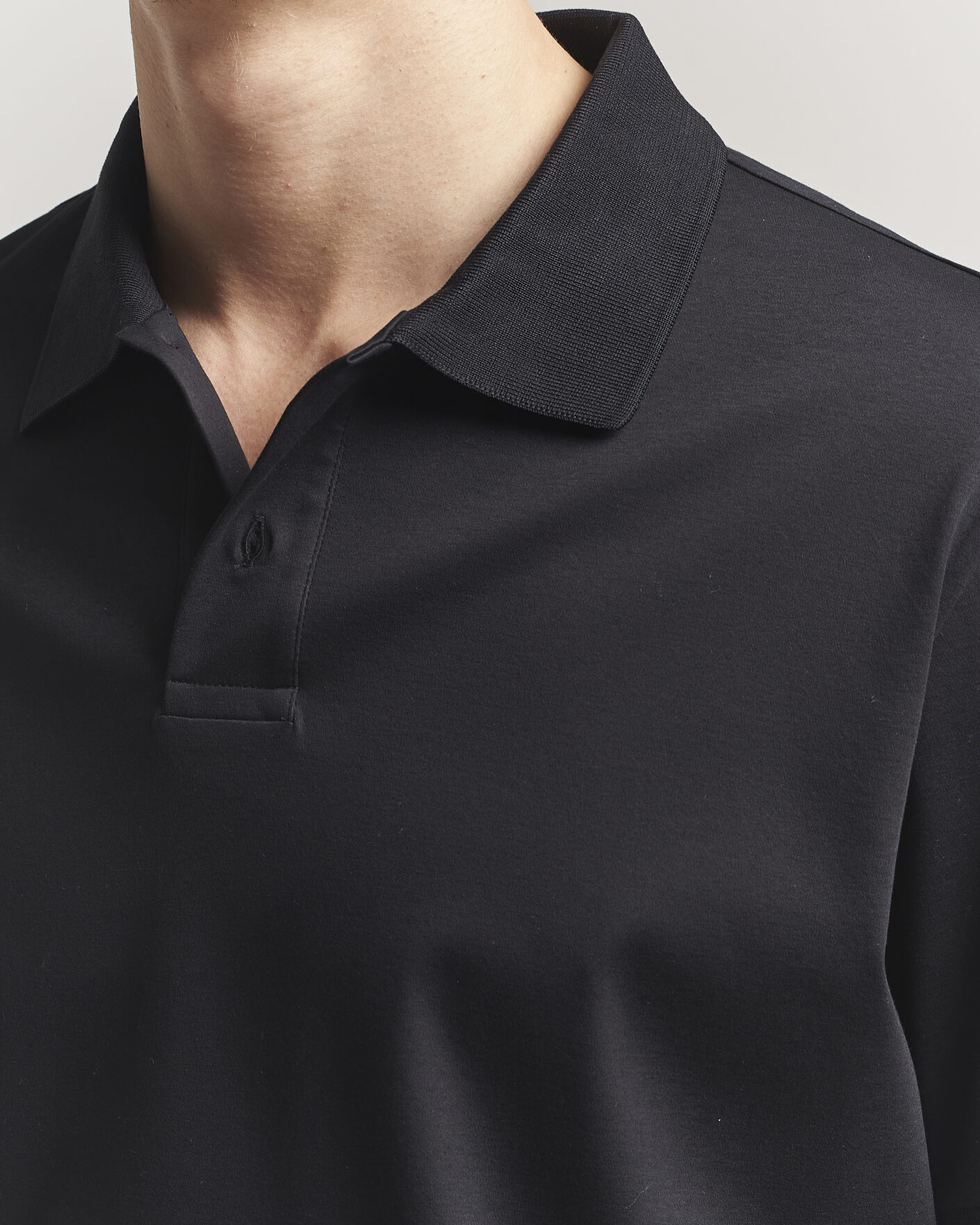 Mies | Pikeet | Filippa K | Technical Cotton Polo Black