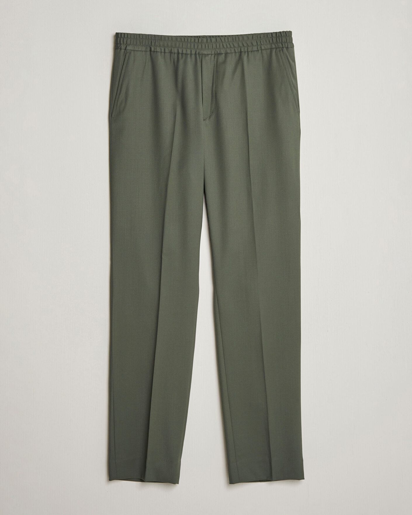 Mies | Housut | Filippa K | Theo Relaxed Wool Trousers Grey Green
