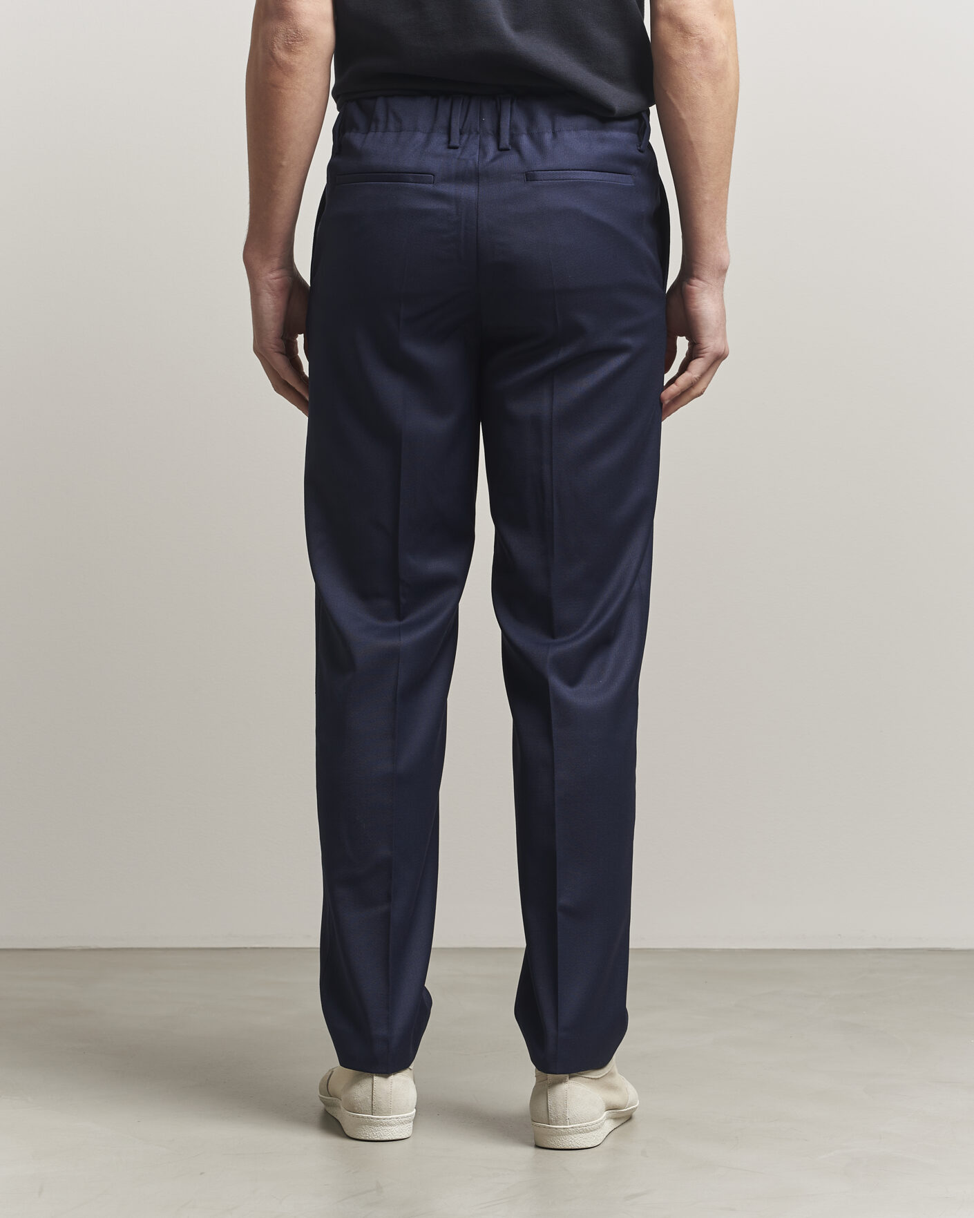 Mies | Housut | Filippa K | Troy Tailored Drawstring Trousers Ink Navy