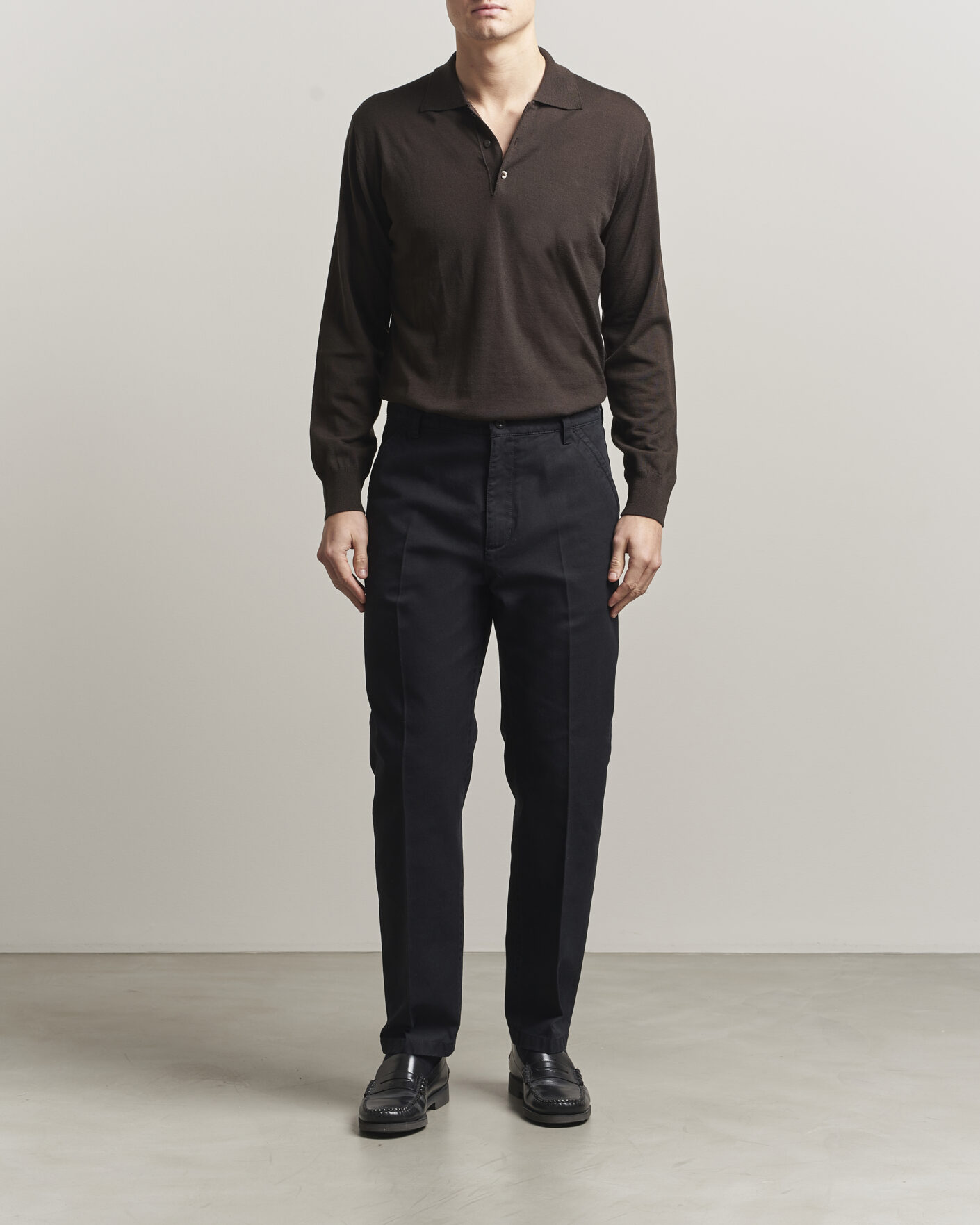 Mies | Housut | Filippa K | Carl Cotton Trousers Black