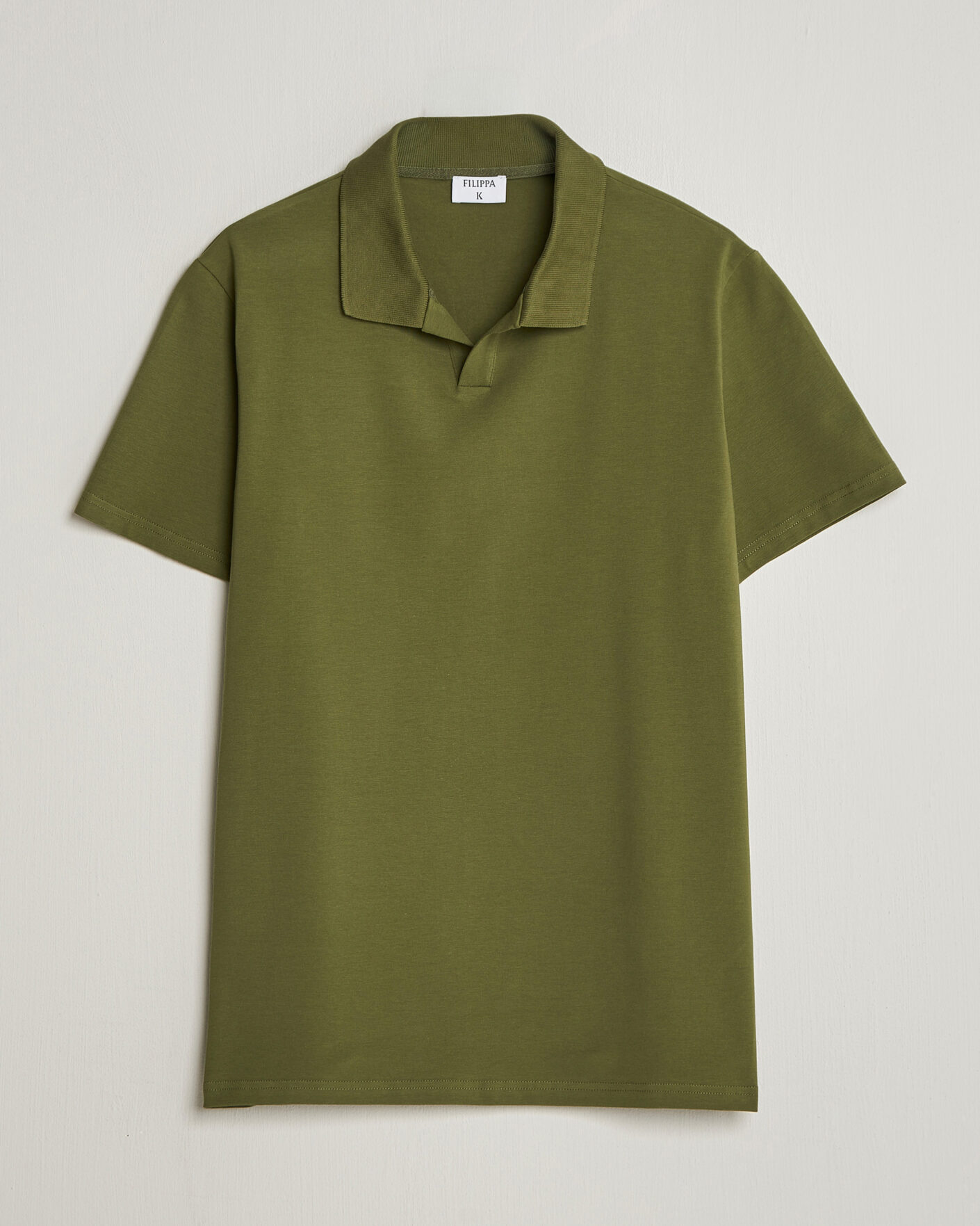 Mies | Pikeet | Filippa K | Soft Lycra Polo T-Shirt Laurel Green