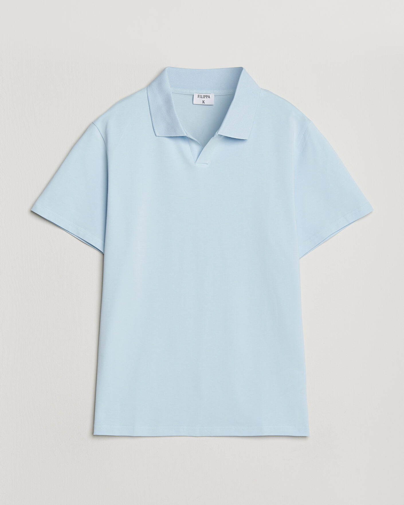 Mies | Pikeet | Filippa K | Soft Lycra Polo T-Shirt Frost Blue