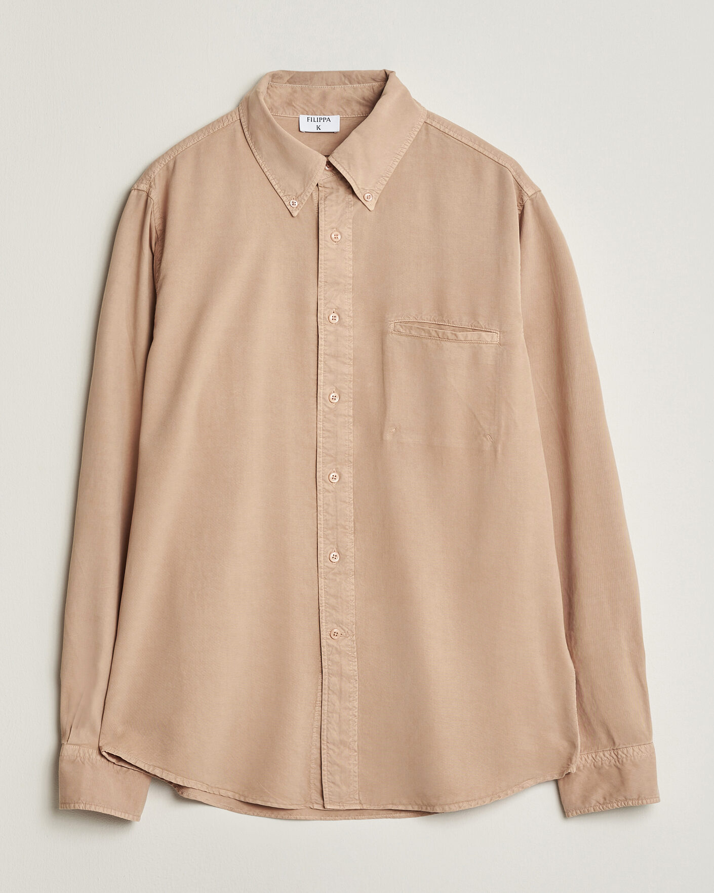 Mies | Kauluspaidat | Filippa K | Zack Lyocell Shirt Beige