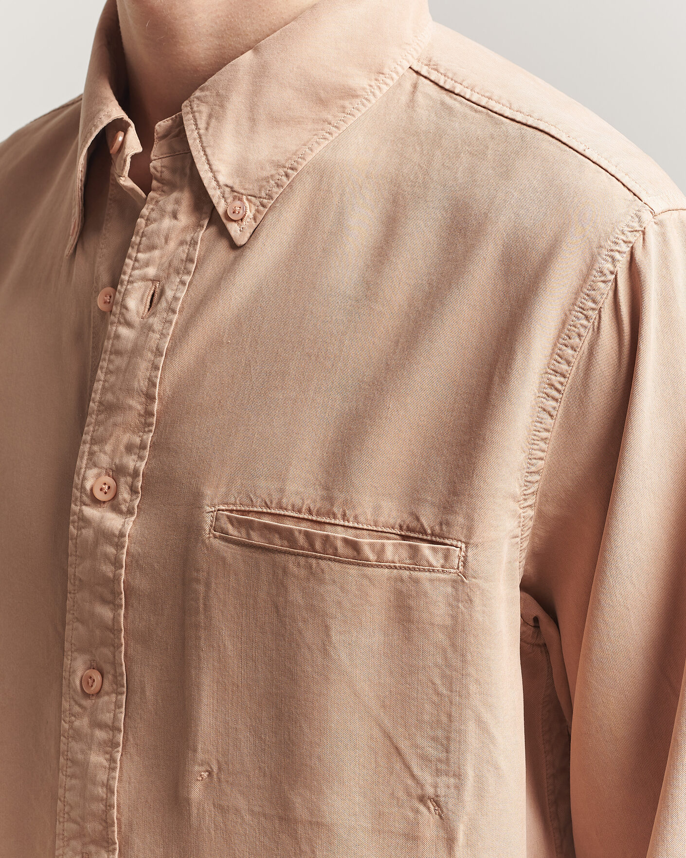 Mies | Kauluspaidat | Filippa K | Zack Lyocell Shirt Beige