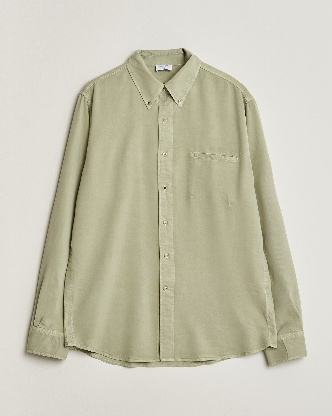 Mies | Kauluspaidat | Filippa K | Zack Lyocell Shirt Light Green