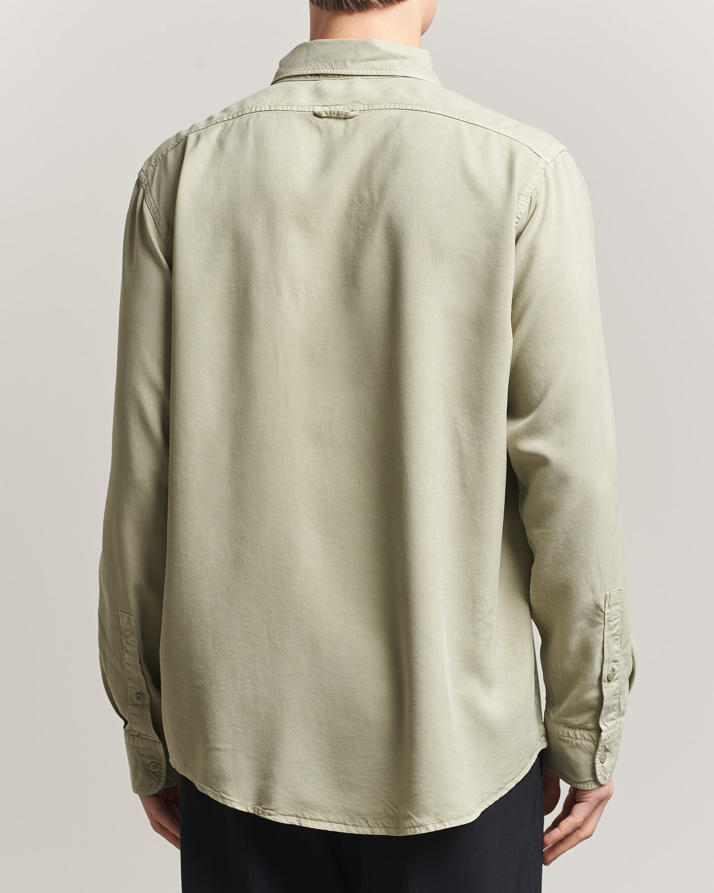 Mies | Kauluspaidat | Filippa K | Zack Lyocell Shirt Light Green