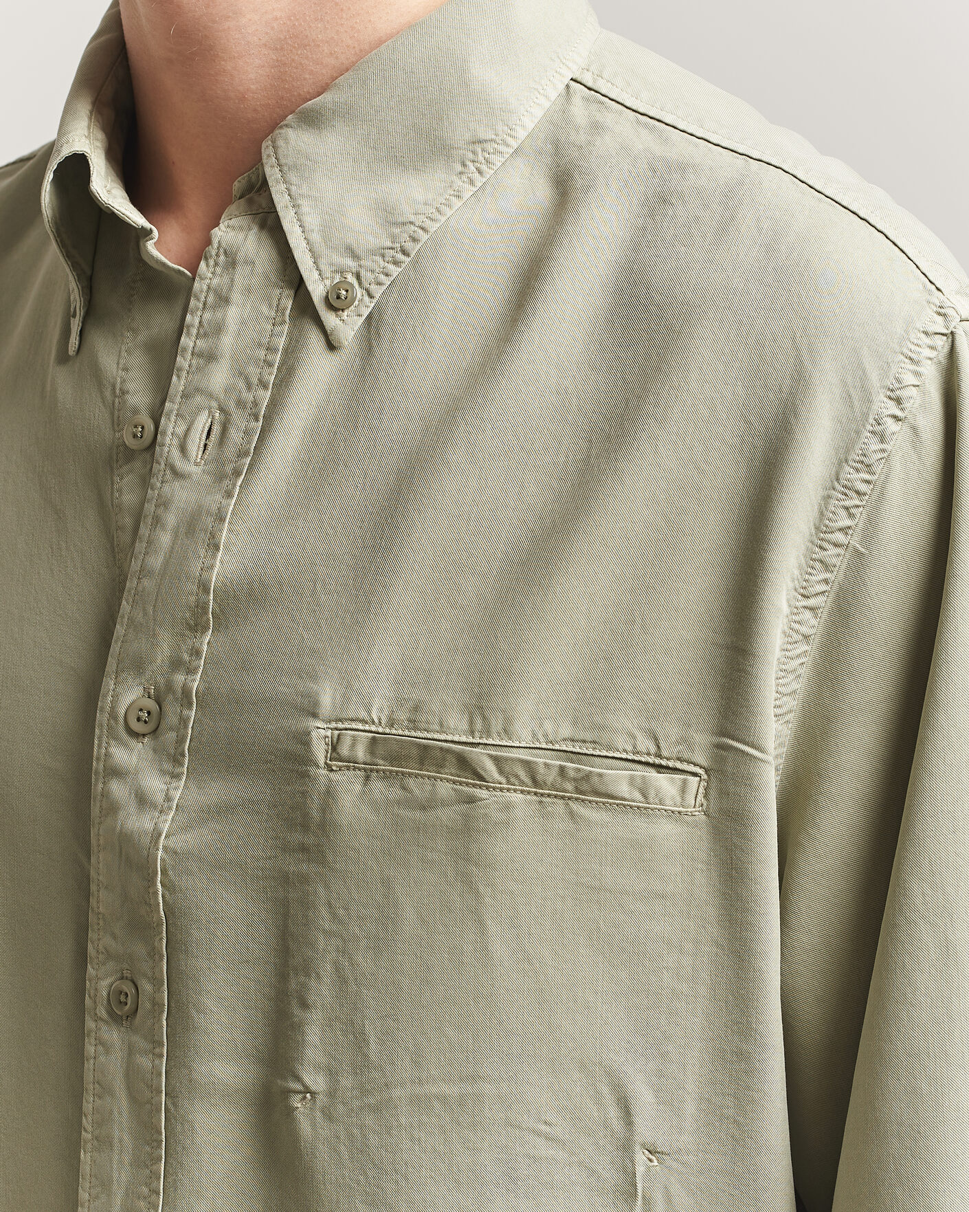 Mies | Kauluspaidat | Filippa K | Zack Lyocell Shirt Light Green
