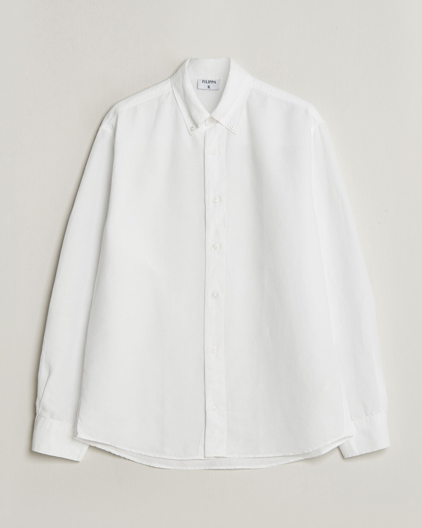 Mies | Kauluspaidat | Filippa K | Relaxed Cotton/Linen Shirt White