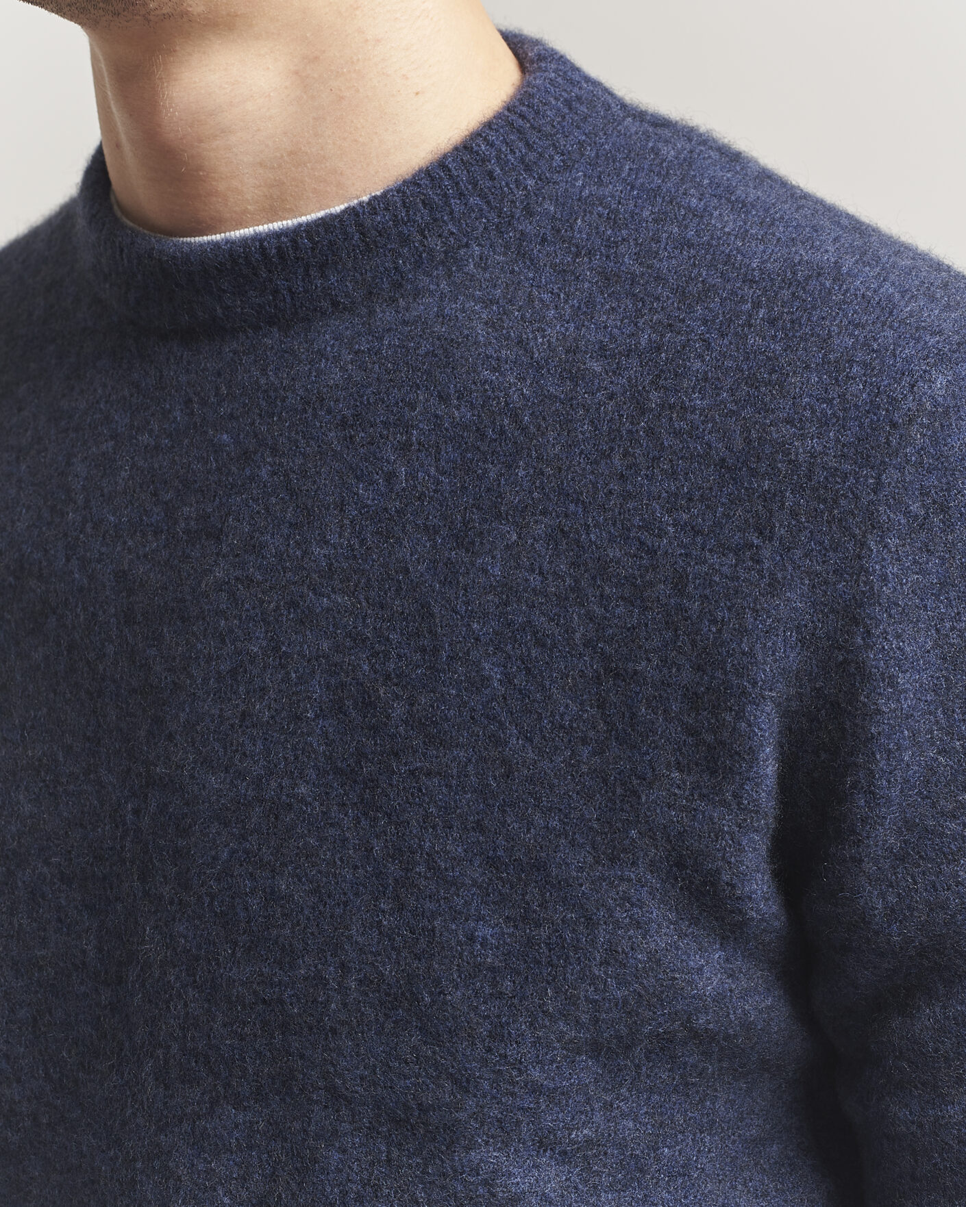 Mies | Puserot | Filippa K | Yak Knitted Sweater Night Teal