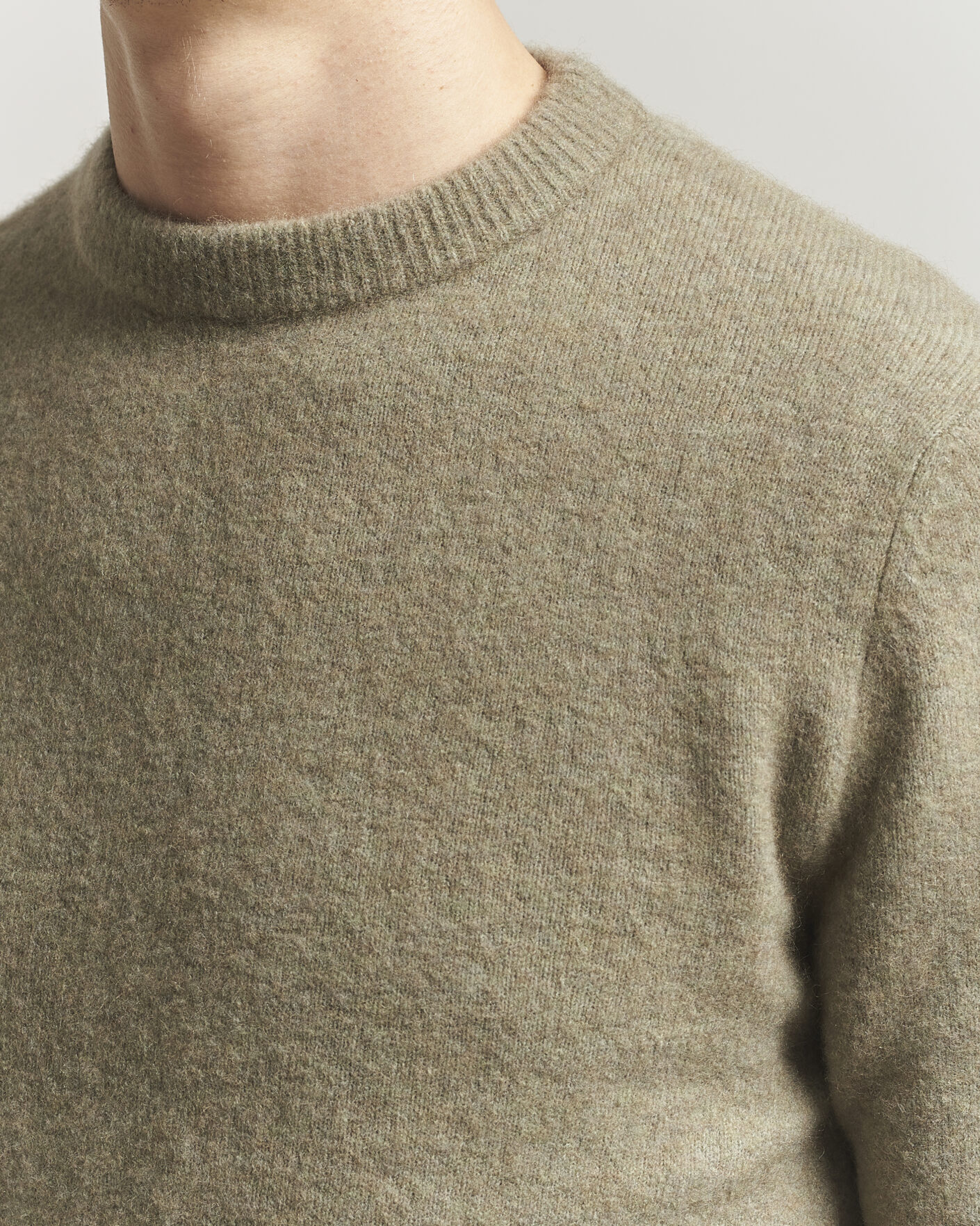 Mies | Puserot | Filippa K | Yak Knitted Sweater Light Green