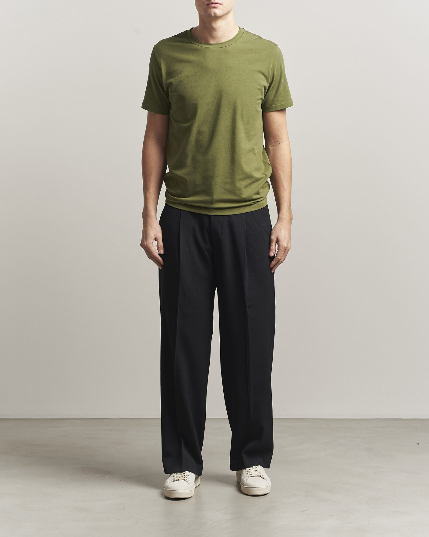 Mies | T-paidat | Filippa K | Soft Lycra T-Shirt Laurel Green