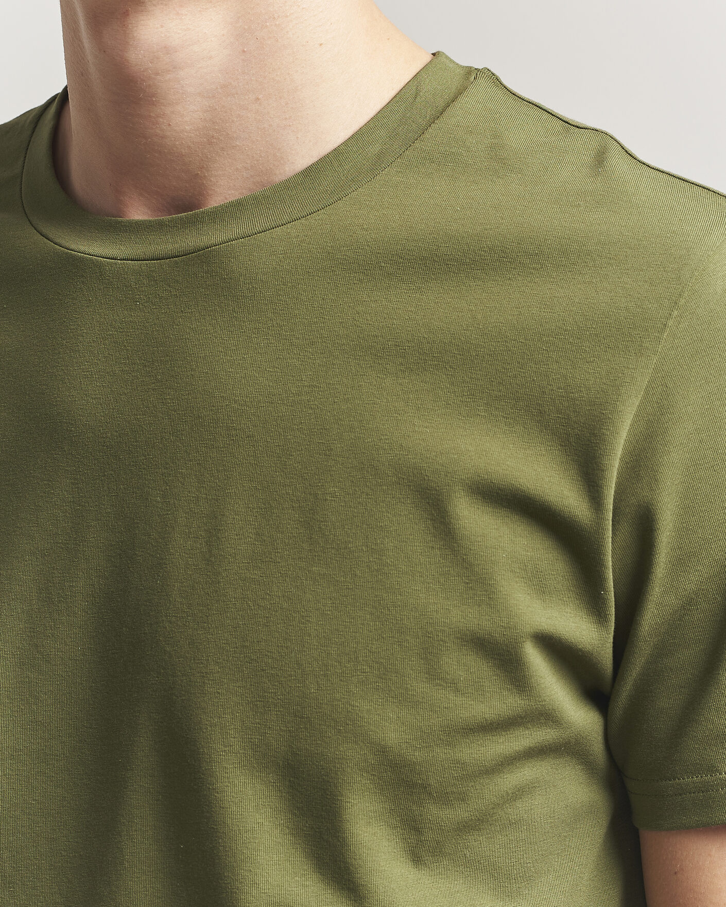Mies | T-paidat | Filippa K | Soft Lycra T-Shirt Laurel Green