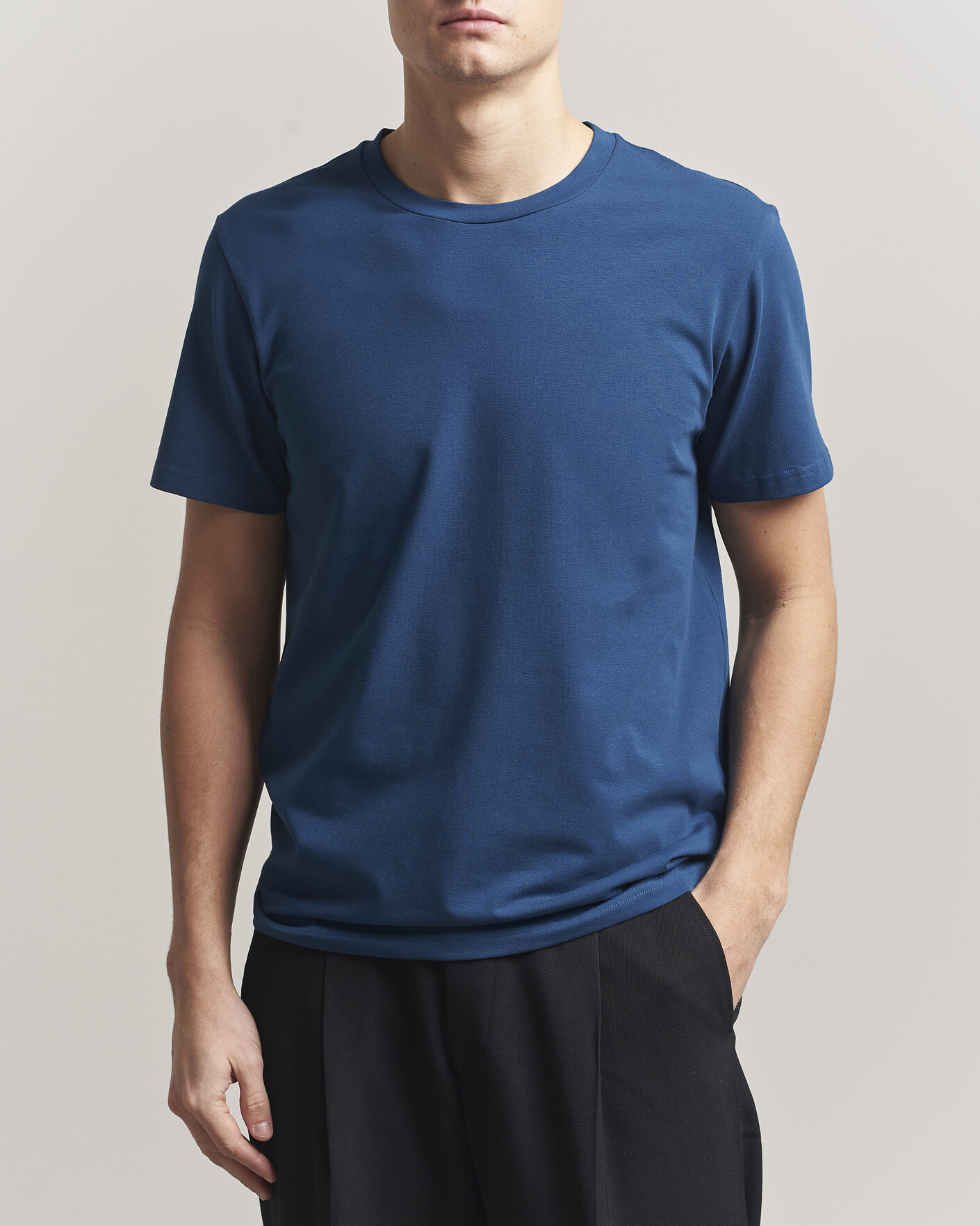 Mies | T-paidat | Filippa K | Soft Lycra T-Shirt Night Teal