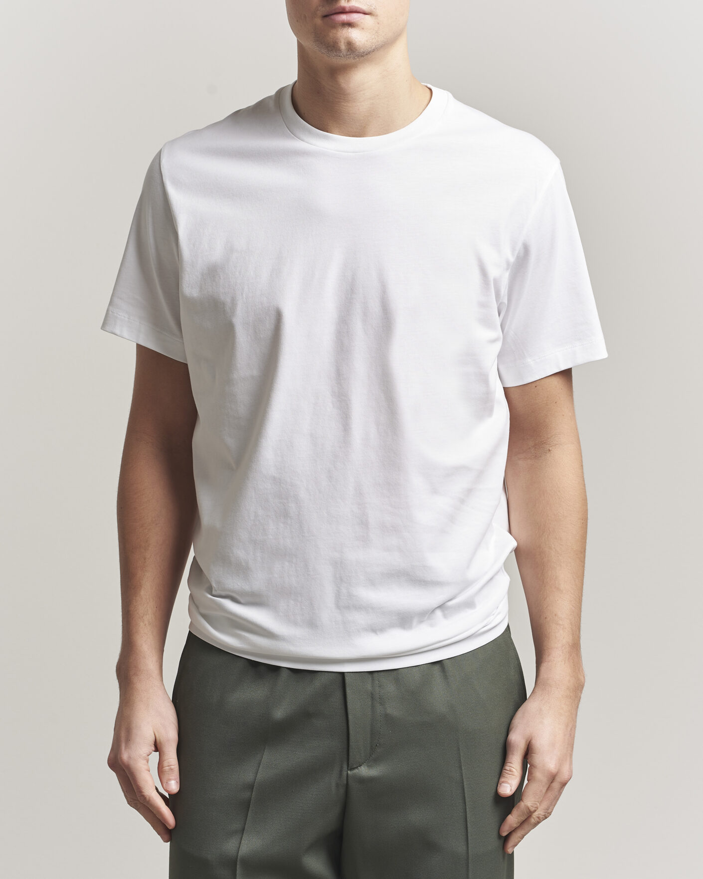 Mies | T-paidat | Filippa K | Filip Crew Neck T-Shirt White