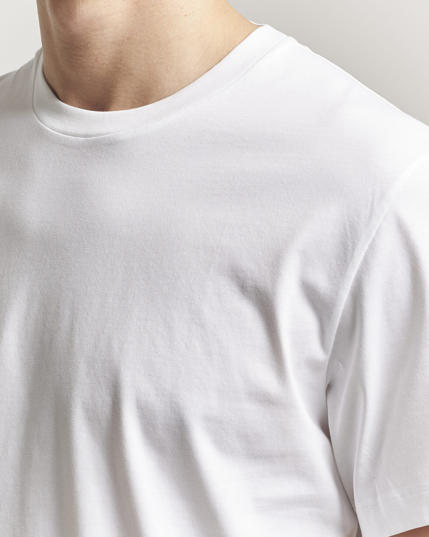 Mies | T-paidat | Filippa K | Filip Crew Neck T-Shirt White