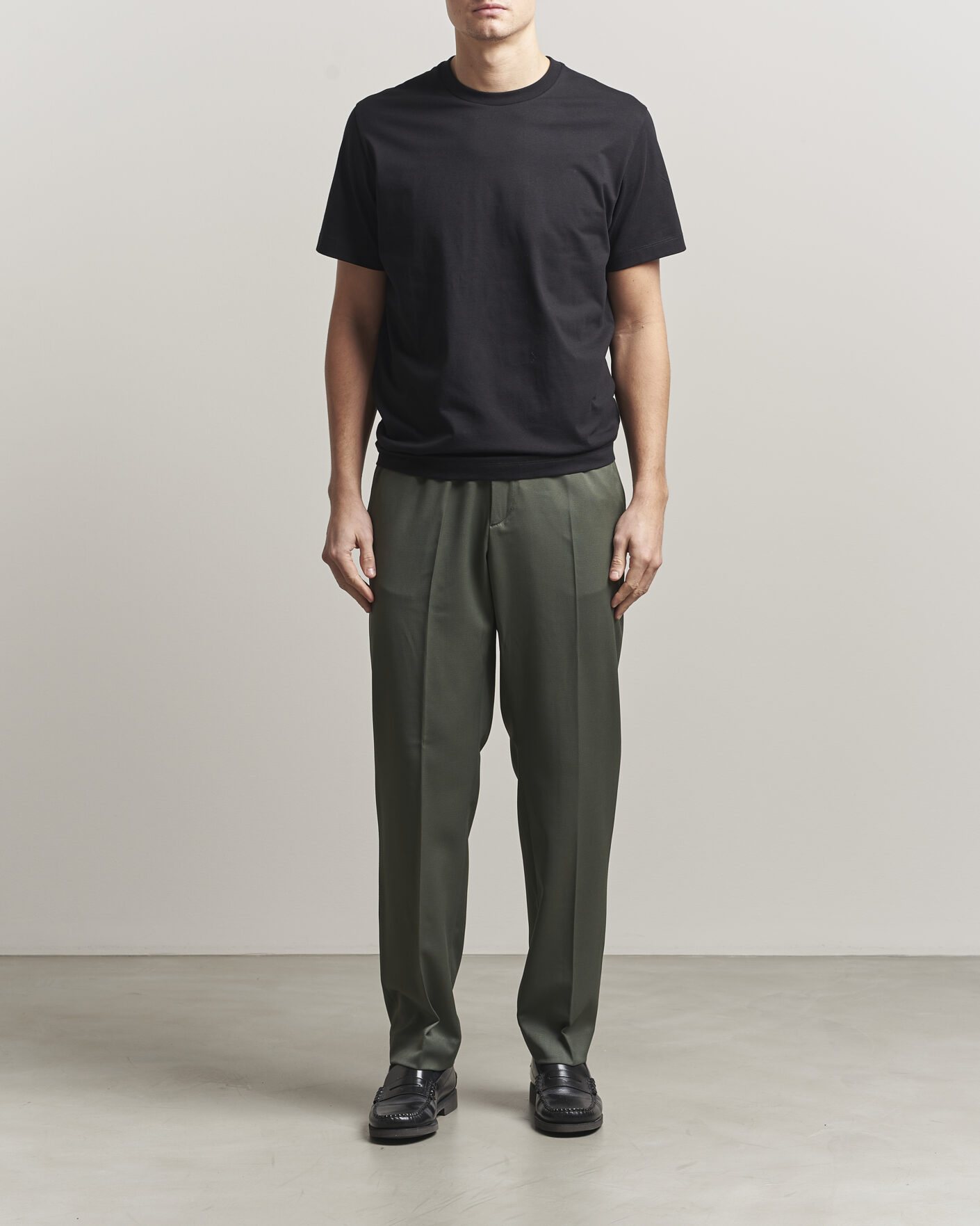 Mies | T-paidat | Filippa K | Filip Crew Neck T-Shirt Black