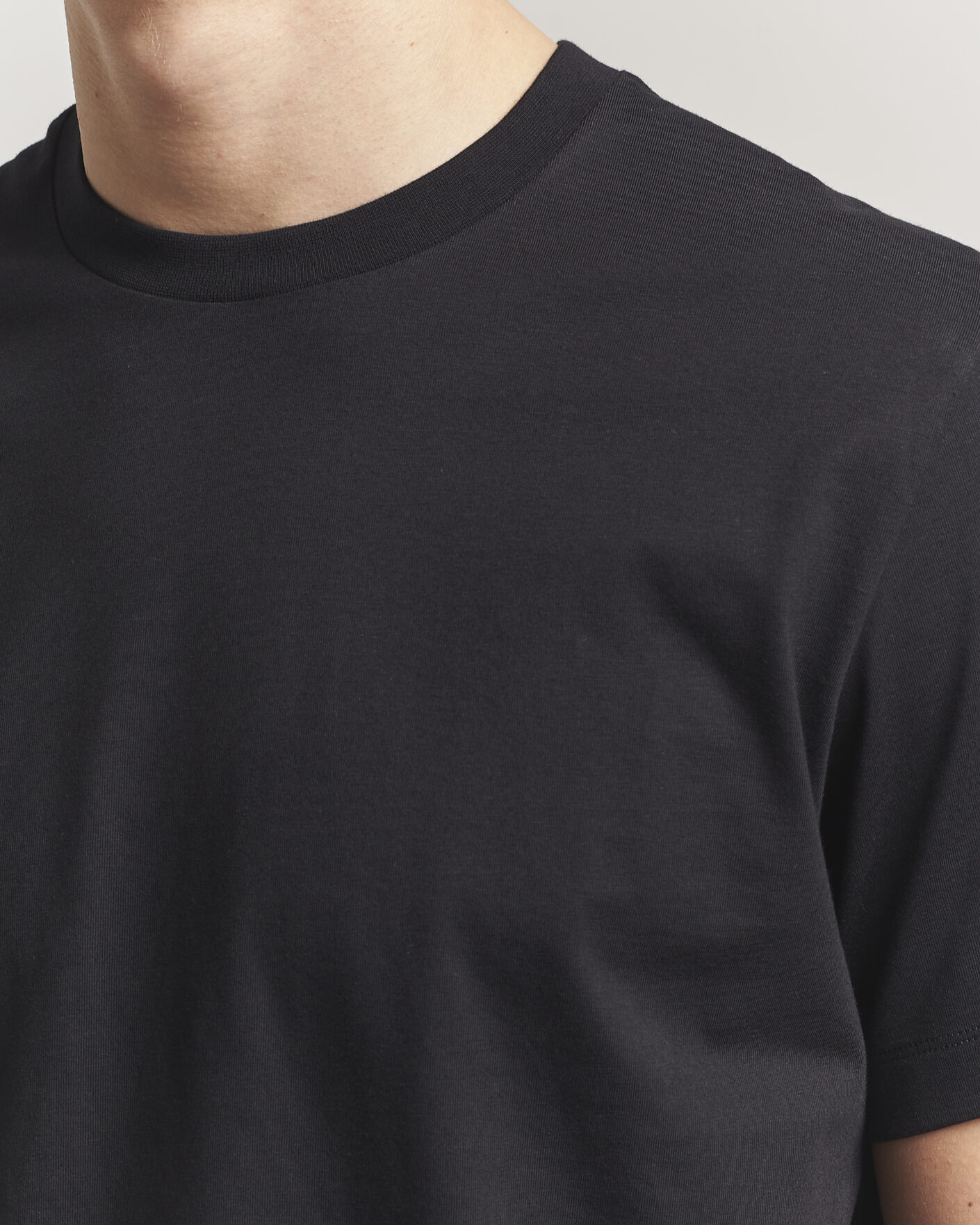Mies | T-paidat | Filippa K | Filip Crew Neck T-Shirt Black
