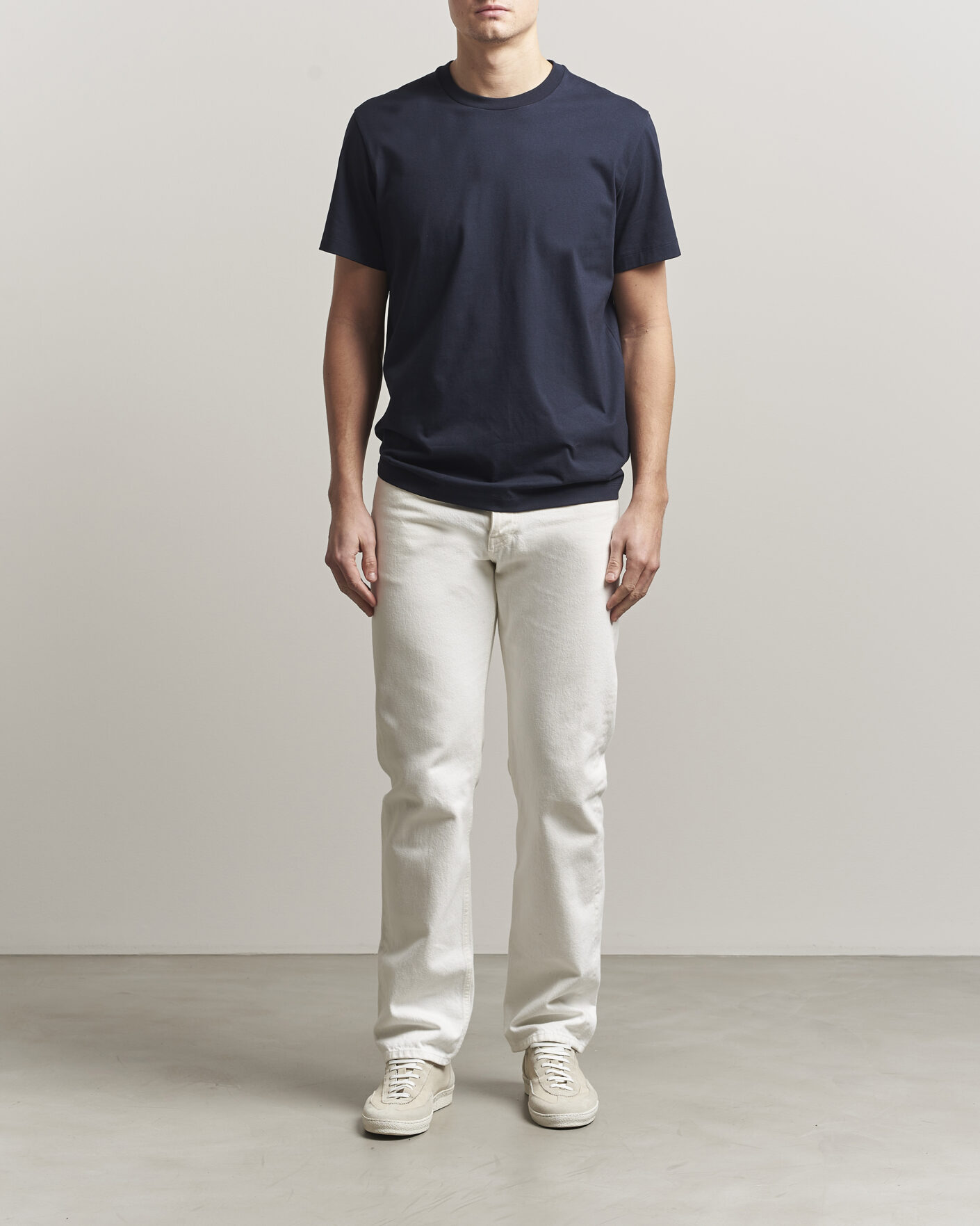 Mies | T-paidat | Filippa K | Filip Crew Neck T-Shirt Navy
