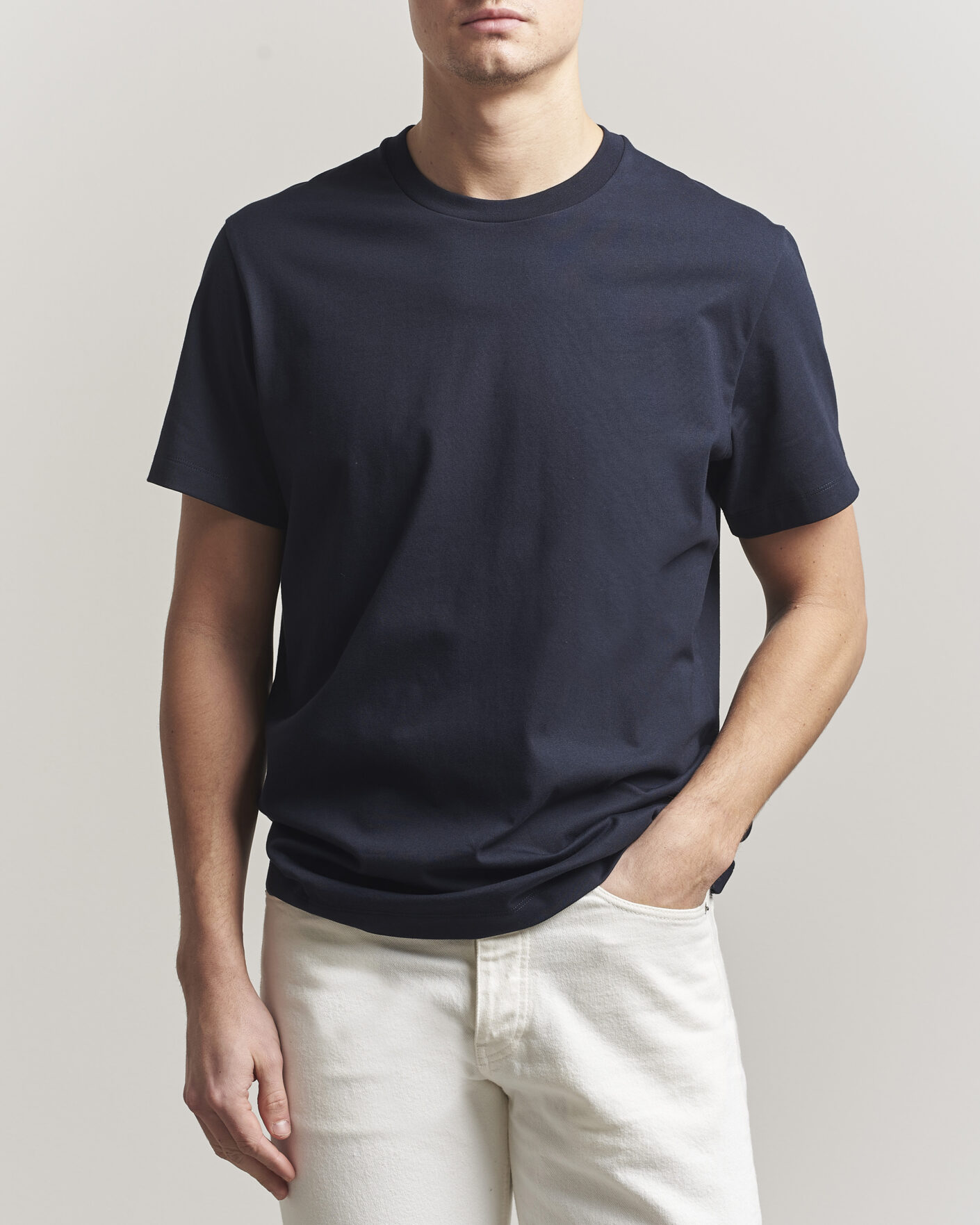 Mies | T-paidat | Filippa K | Filip Crew Neck T-Shirt Navy