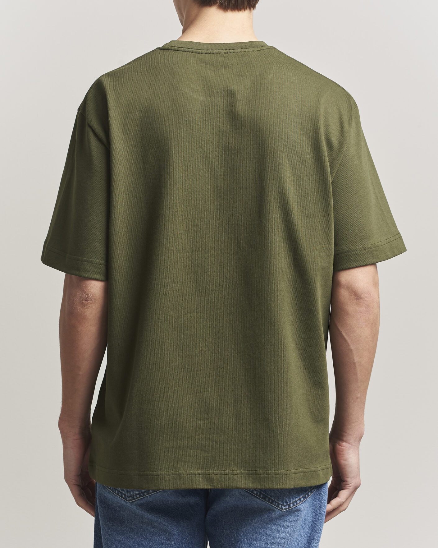 Mies | T-paidat | Filippa K | Heavy Cotton Crew Neck T-Shirt Midnight Green