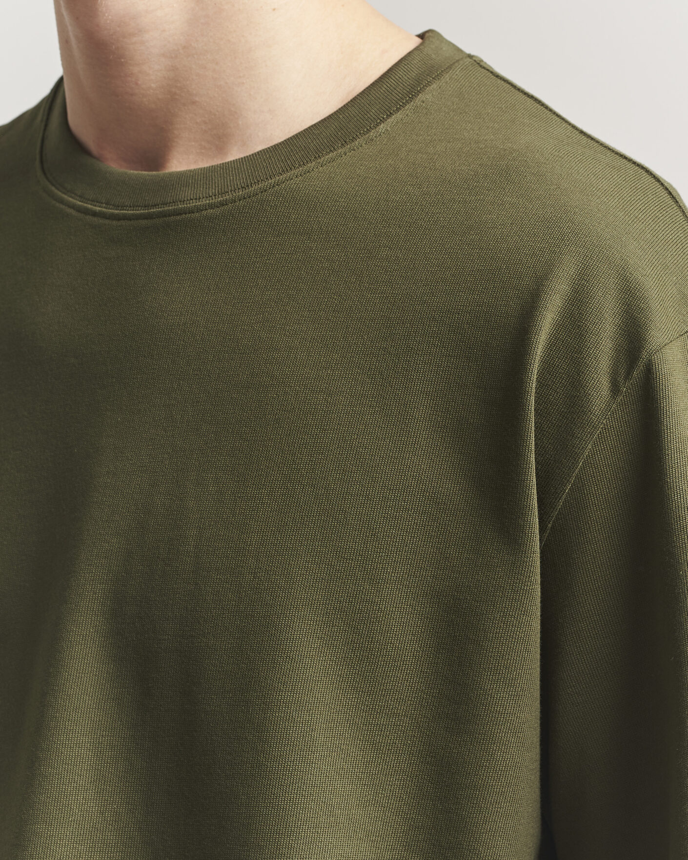 Mies | T-paidat | Filippa K | Heavy Cotton Crew Neck T-Shirt Midnight Green