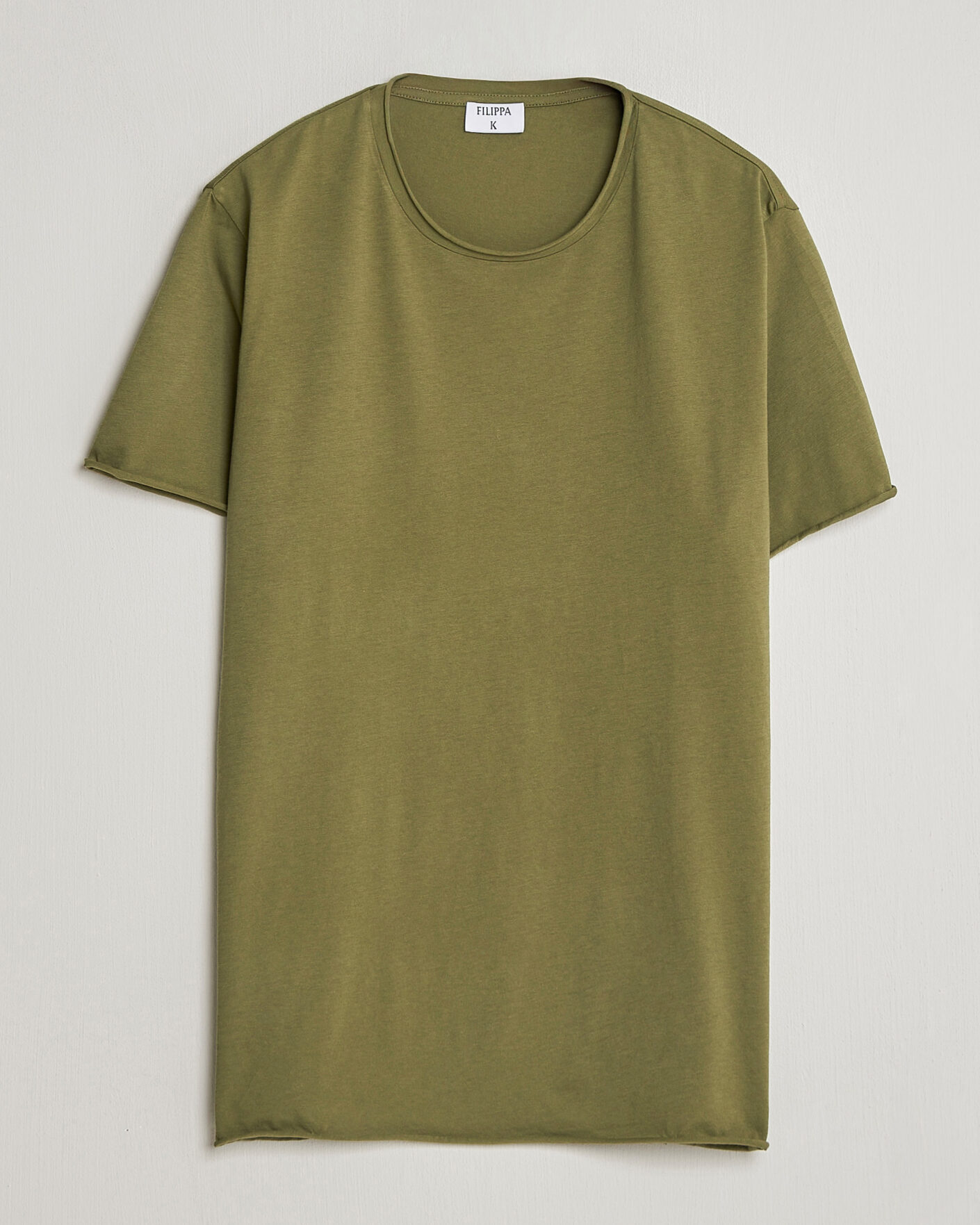Mies | T-paidat | Filippa K | Roll Neck Crew Neck T-Shirt Laurel Green