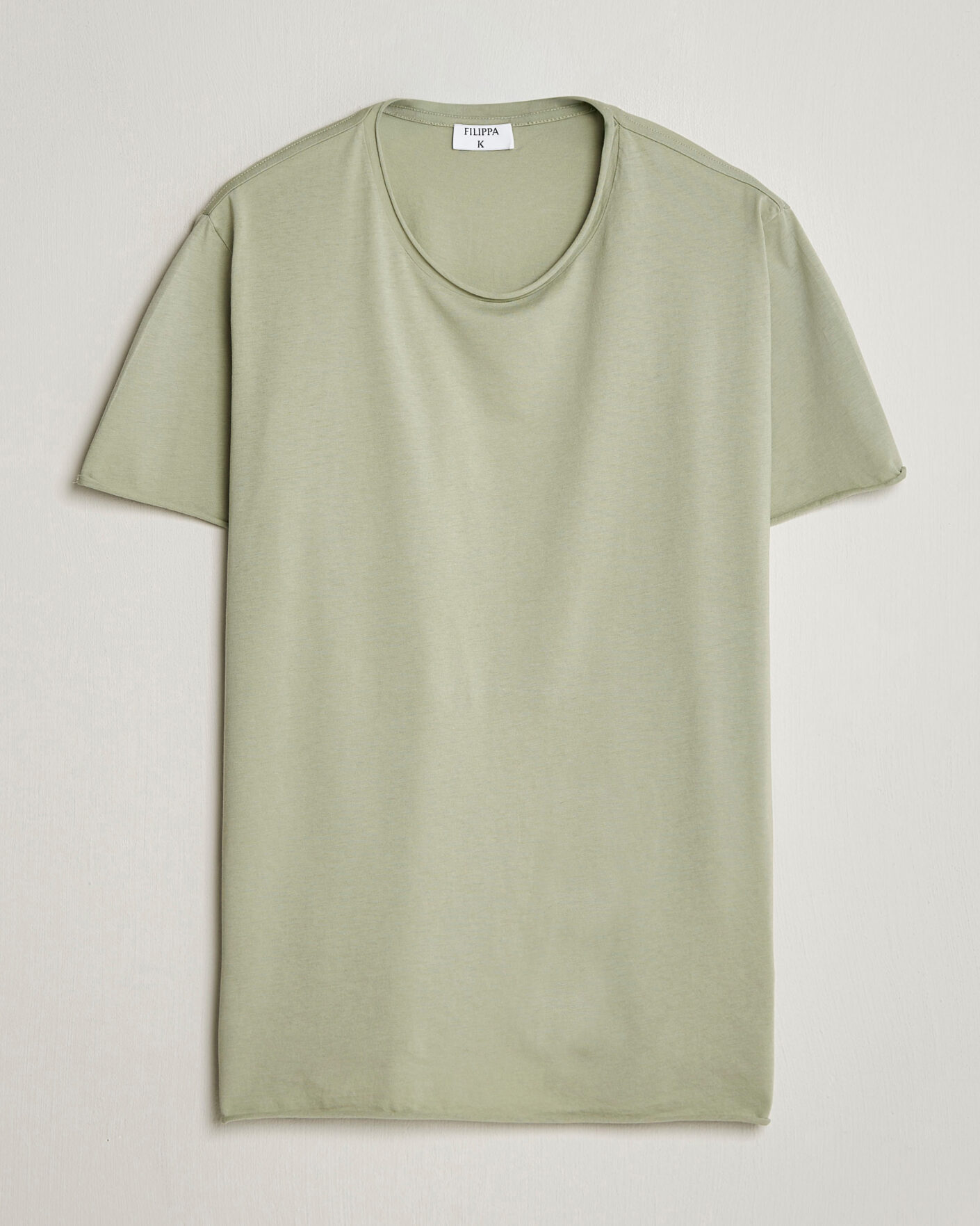 Mies | T-paidat | Filippa K | Roll Neck Crew Neck T-Shirt Light Green