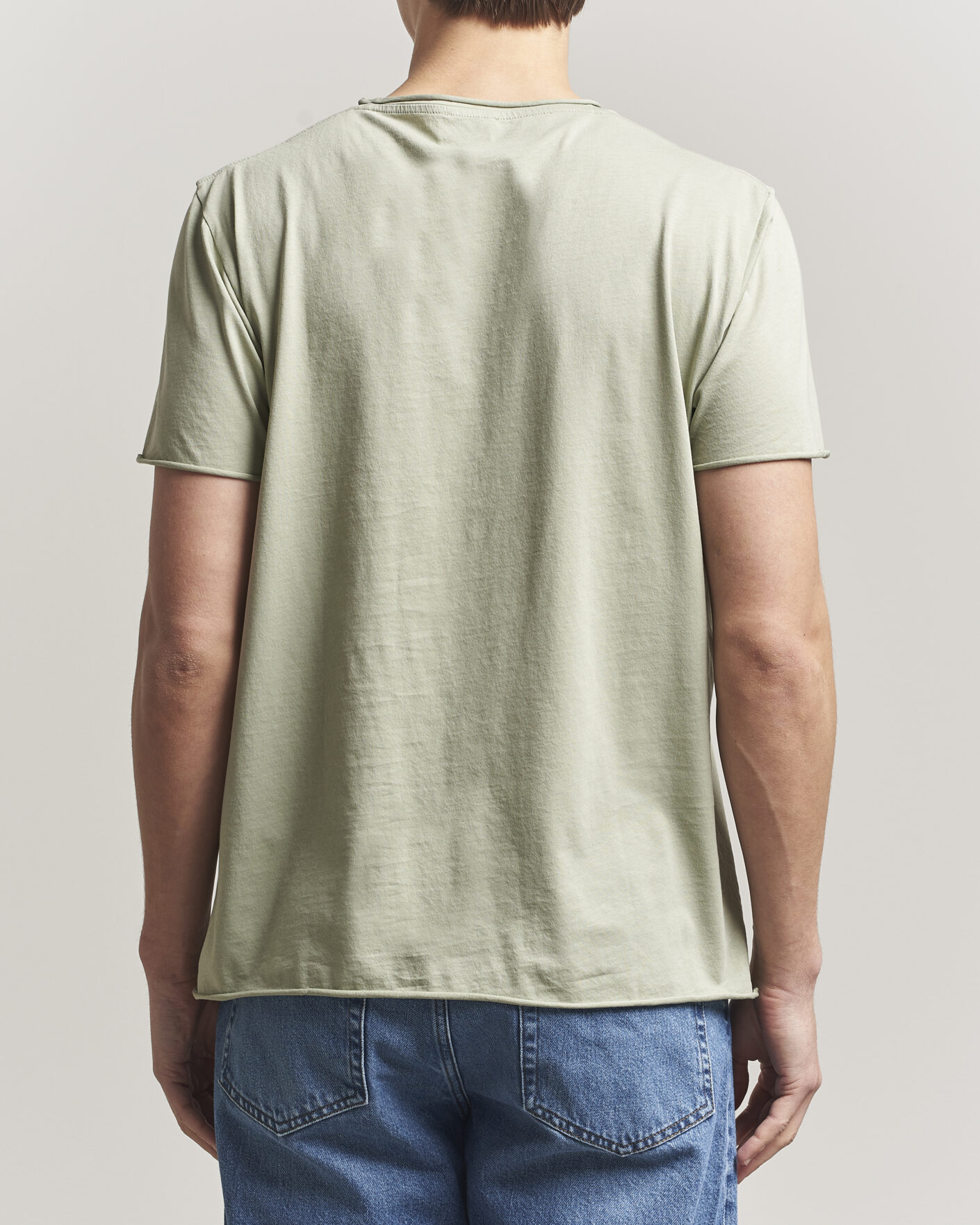 Mies | T-paidat | Filippa K | Roll Neck Crew Neck T-Shirt Light Green