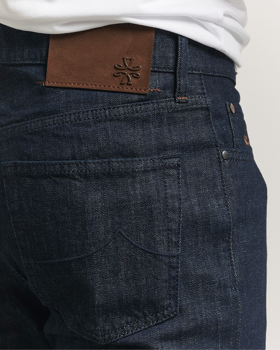 Mies | Housut | Jacob Cohën | Edos Regular Straight Fit Stretch Jeans Dark Blue