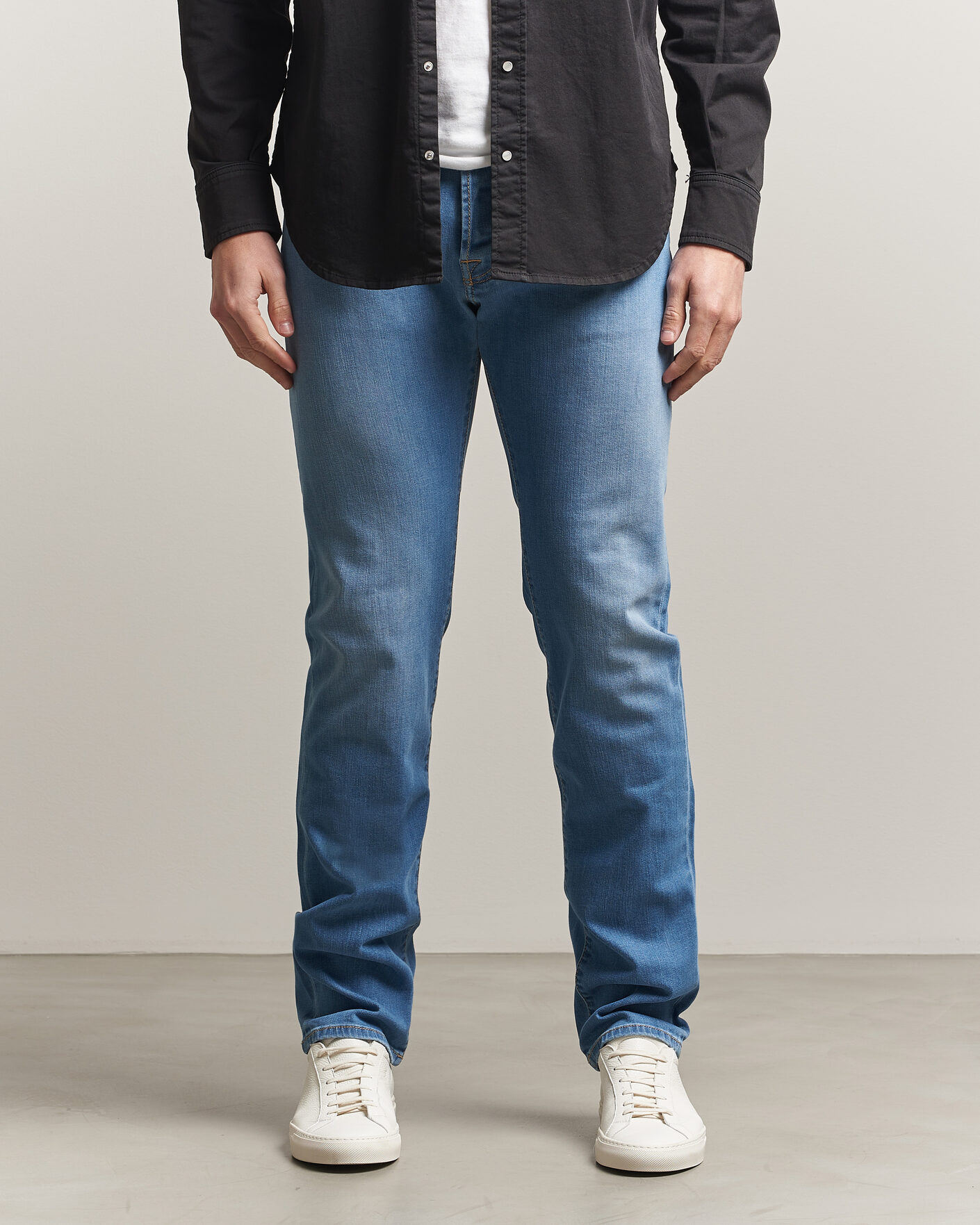 Mies | Farkut | Jacob Cohën | Bard Slim Fit Stretch Jeans Super Light Blue