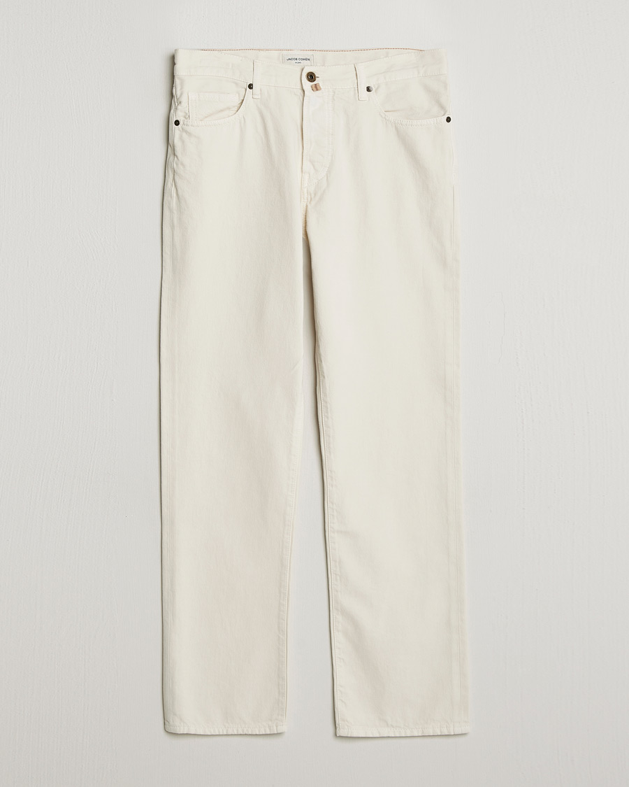 Mies | Farkut | Jacob Cohën | Edos Regular Straight Fit Bull Denim Jeans White