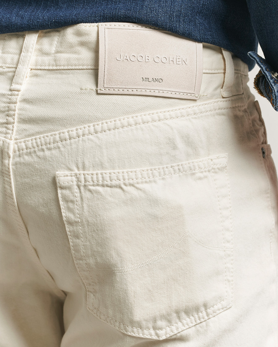 Mies | Farkut | Jacob Cohën | Edos Regular Straight Fit Bull Denim Jeans White