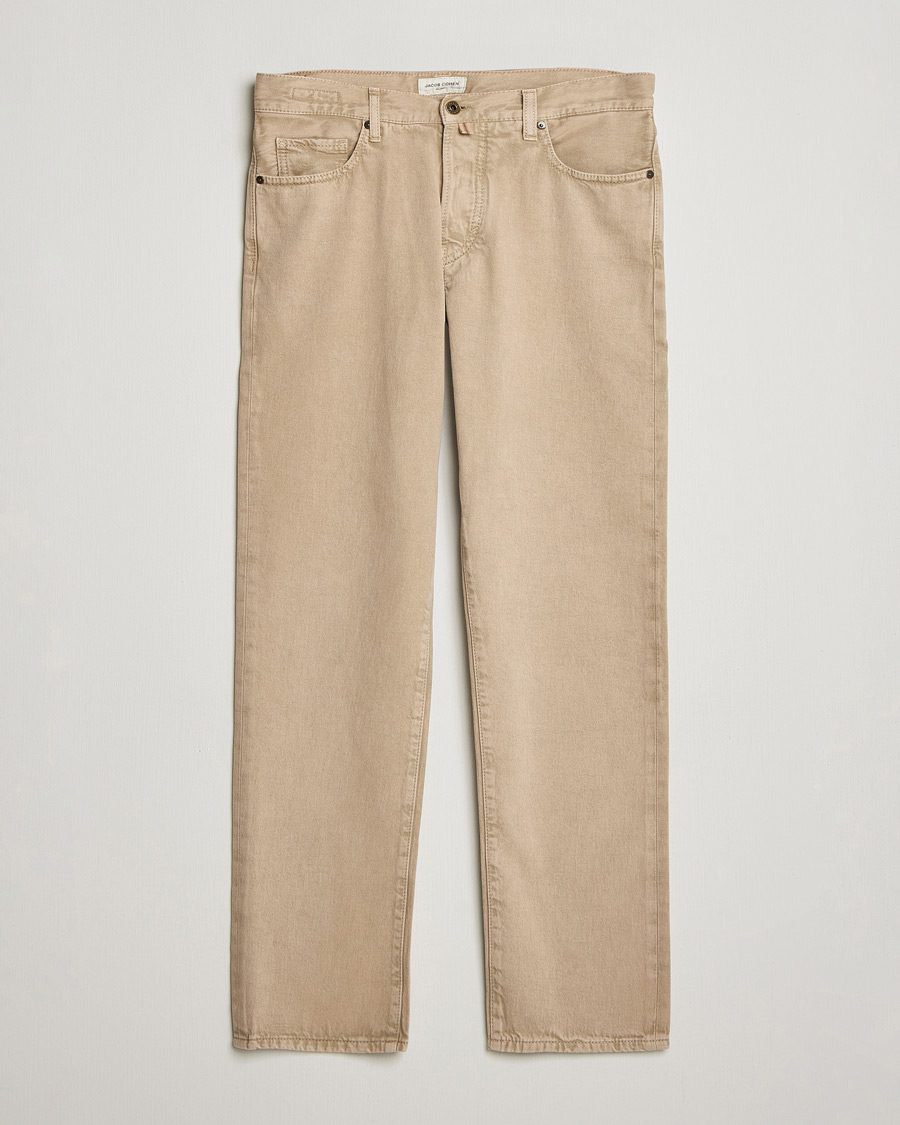Mies | Farkut | Jacob Cohën | Edos Regular Straight Fit Bull Denim Jeans Beige