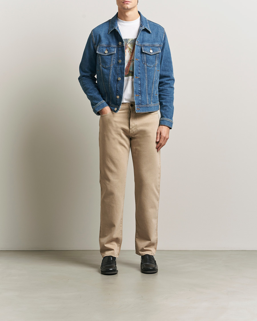 Mies | Housut | Jacob Cohën | Edos Regular Straight Fit Bull Denim Jeans Beige