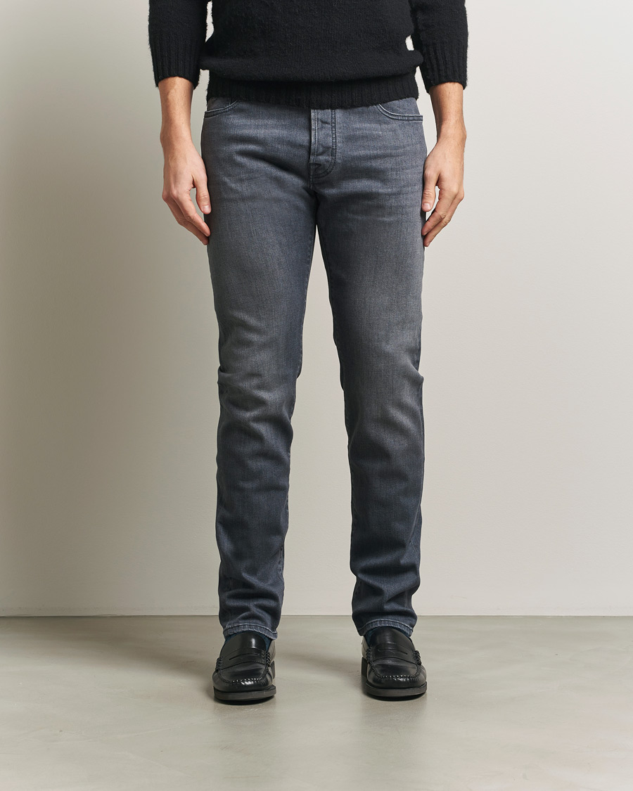 Mies | Farkut | Jacob Cohën | Bard Slim Fit Stretch Jeans Mid Grey