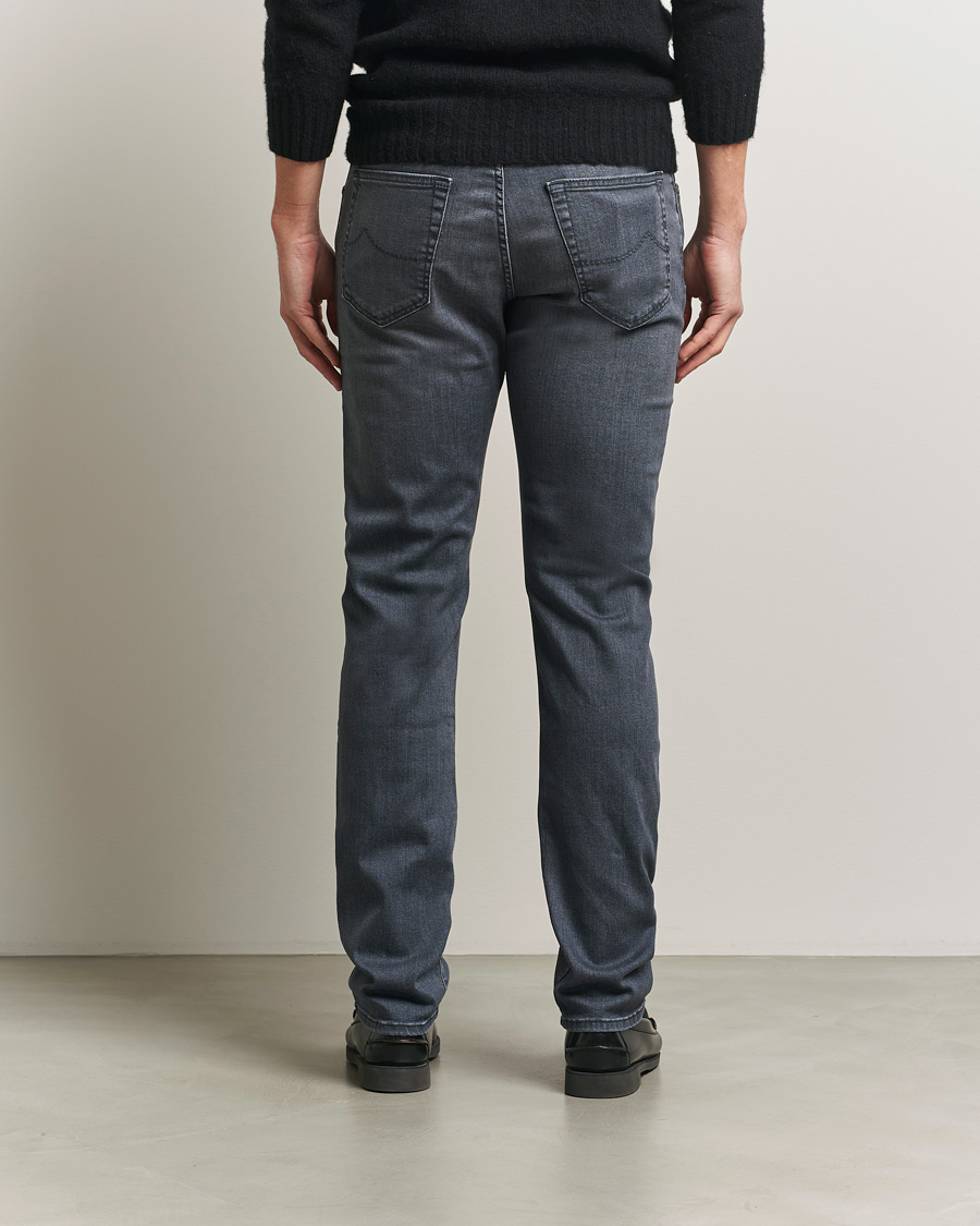 Mies | Housut | Jacob Cohën | Bard Slim Fit Stretch Jeans Mid Grey