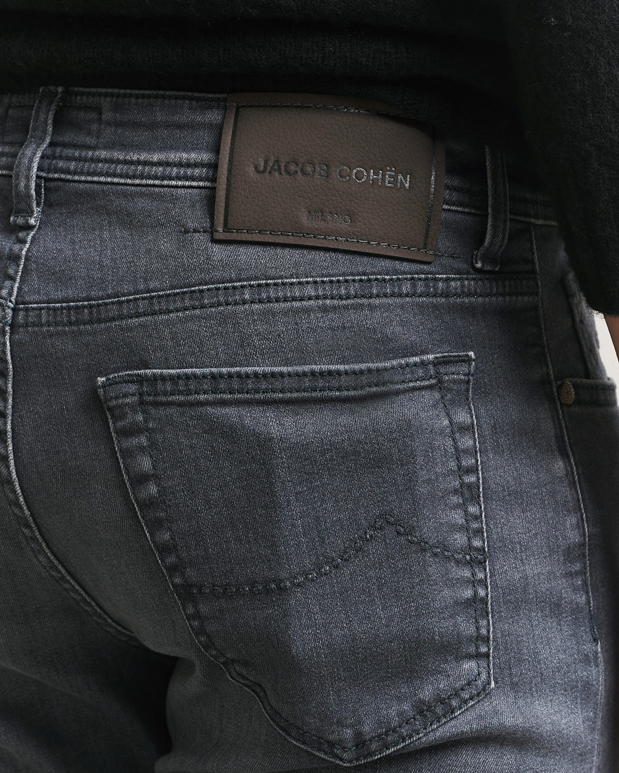 Mies | Farkut | Jacob Cohën | Bard Slim Fit Stretch Jeans Mid Grey