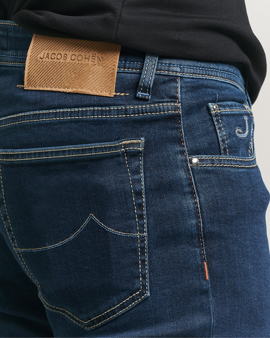 Mies | Farkut | Jacob Cohën | Bard Slim Fit Stretch Jeans Dark Blue