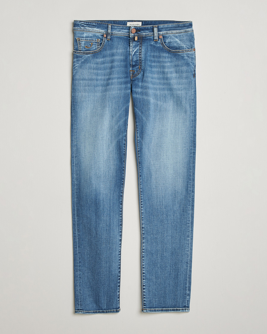 Mies | Farkut | Jacob Cohën | Bard Slim Fit Stretch Jeans Light Blue