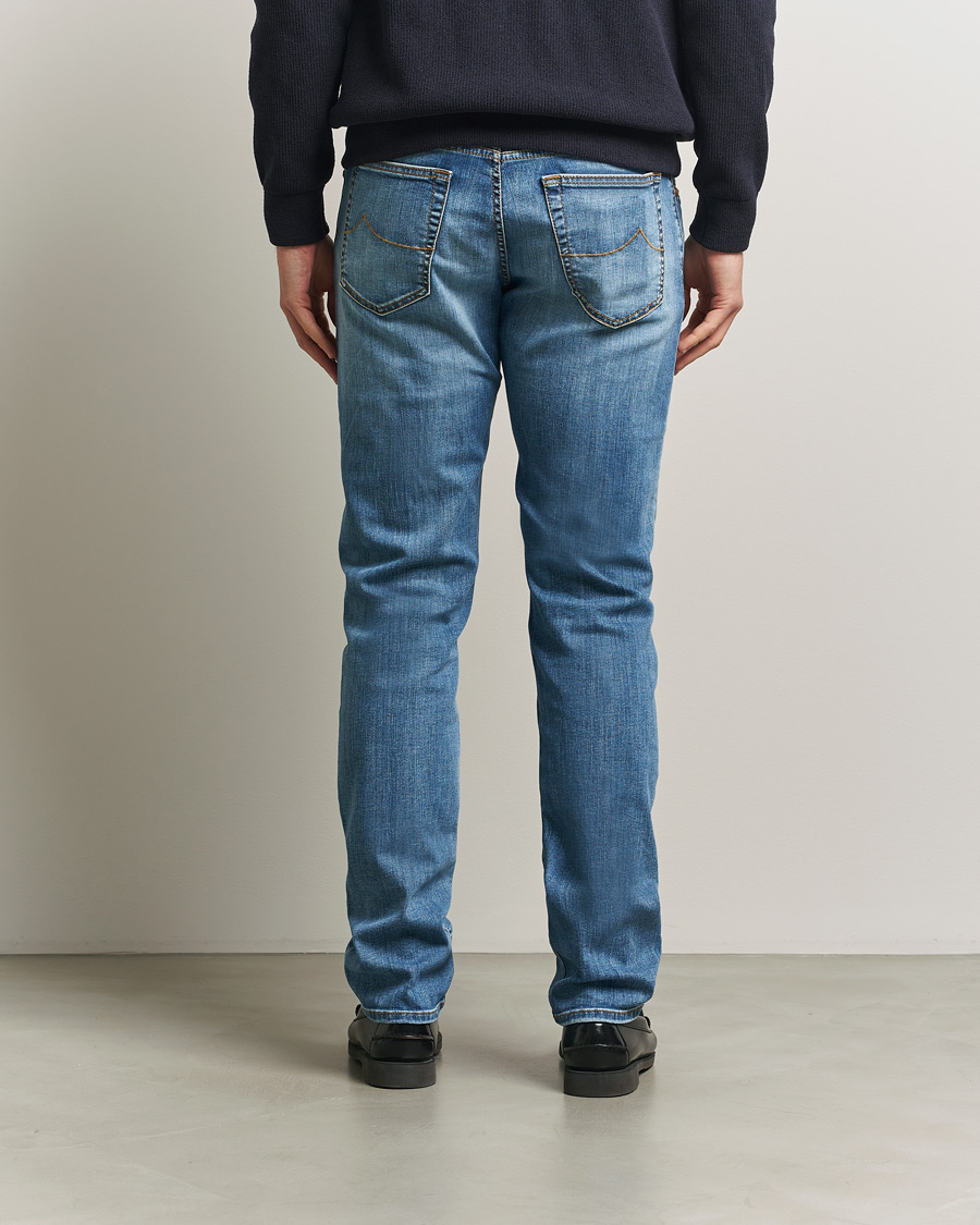 Mies | Housut | Jacob Cohën | Bard Slim Fit Stretch Jeans Light Blue