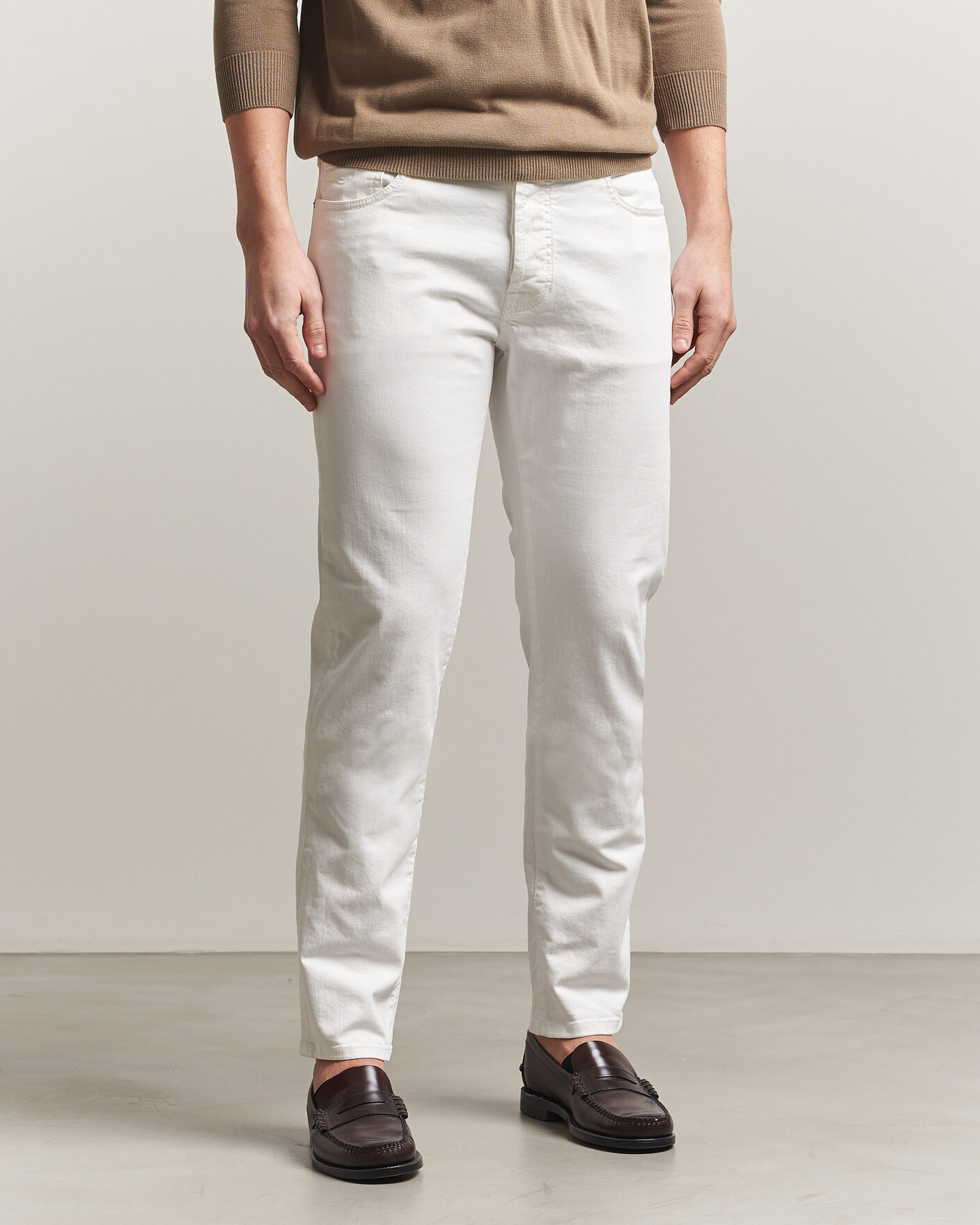 Mies | Farkut | Jacob Cohën | Bard Slim Fit Bull Stretch Jeans White