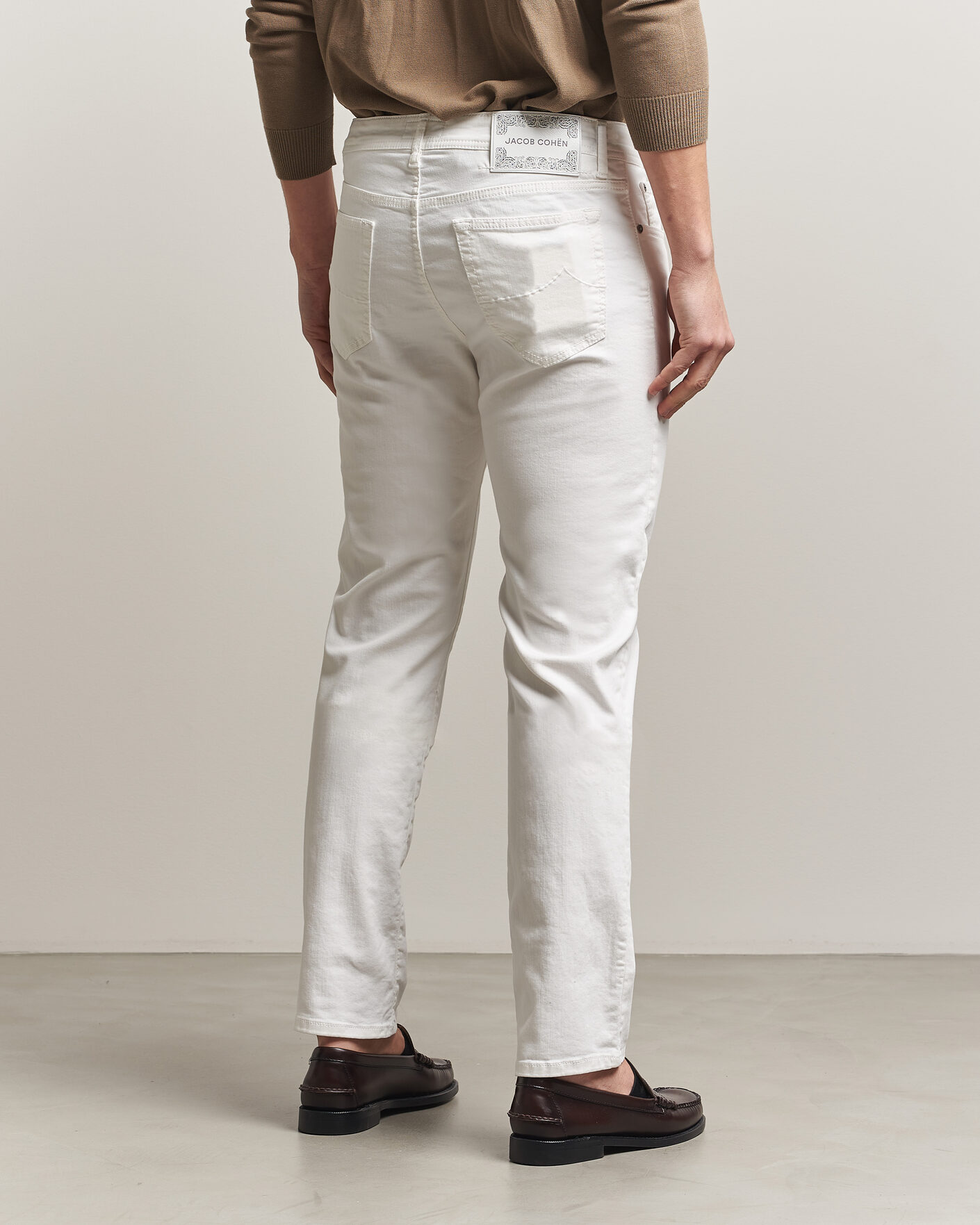 Mies | Farkut | Jacob Cohën | Bard Slim Fit Bull Stretch Jeans White