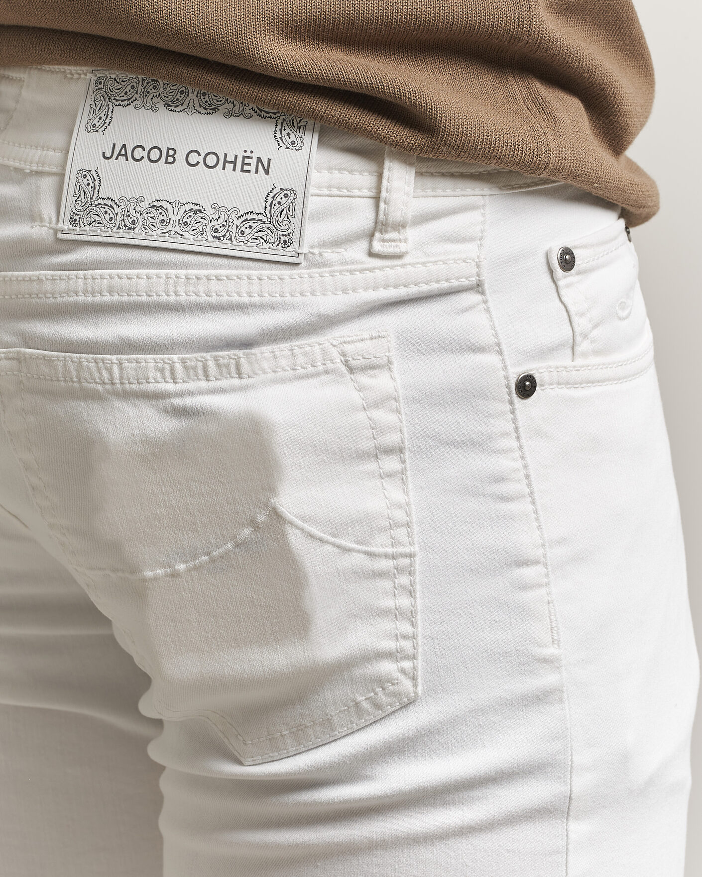 Mies | Farkut | Jacob Cohën | Bard Slim Fit Bull Stretch Jeans White