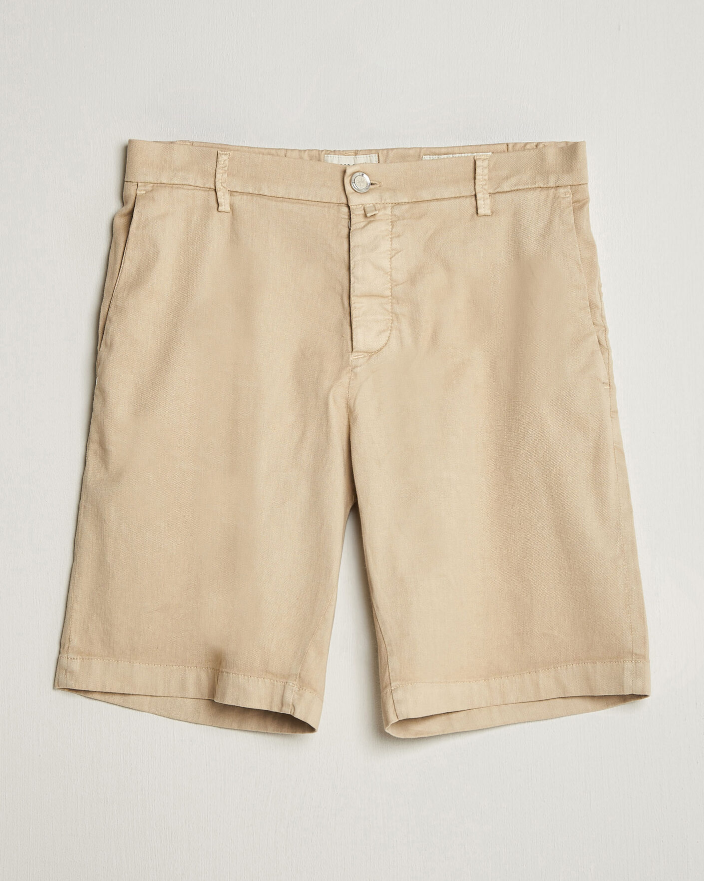 Mies | Shortsit | Jacob Cohën | George Stretch Linen Shorts Beige