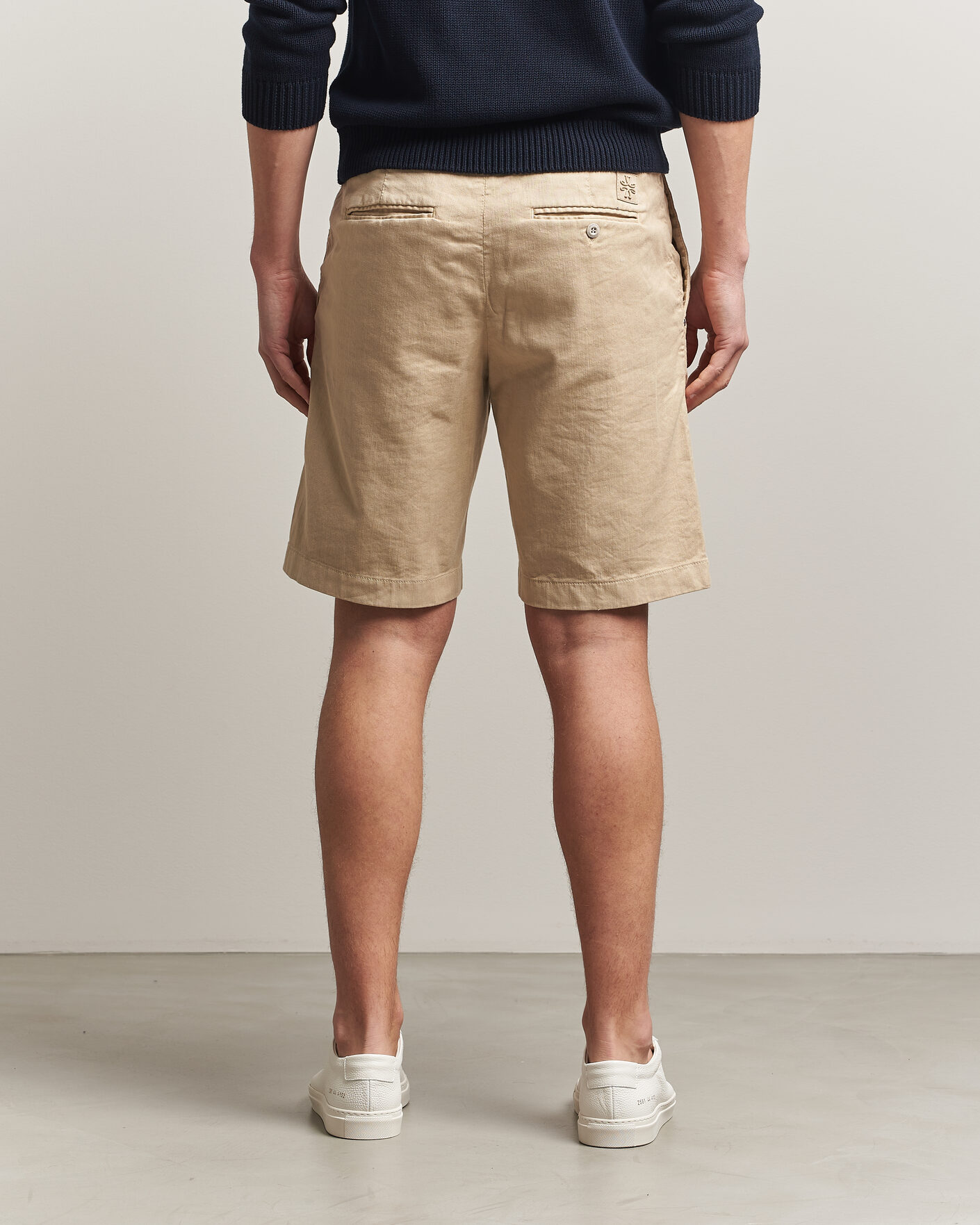 Mies | Shortsit | Jacob Cohën | George Stretch Linen Shorts Beige